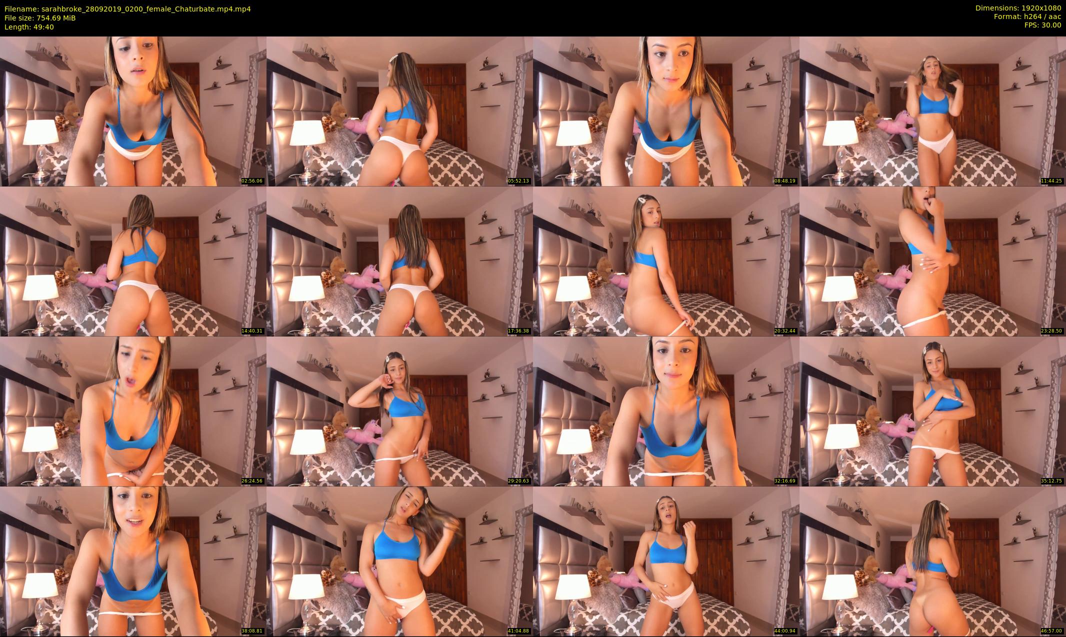 sarahbroke — 50 minute Chaturbate female cam show recording, 1080p, Sep 28, 2019