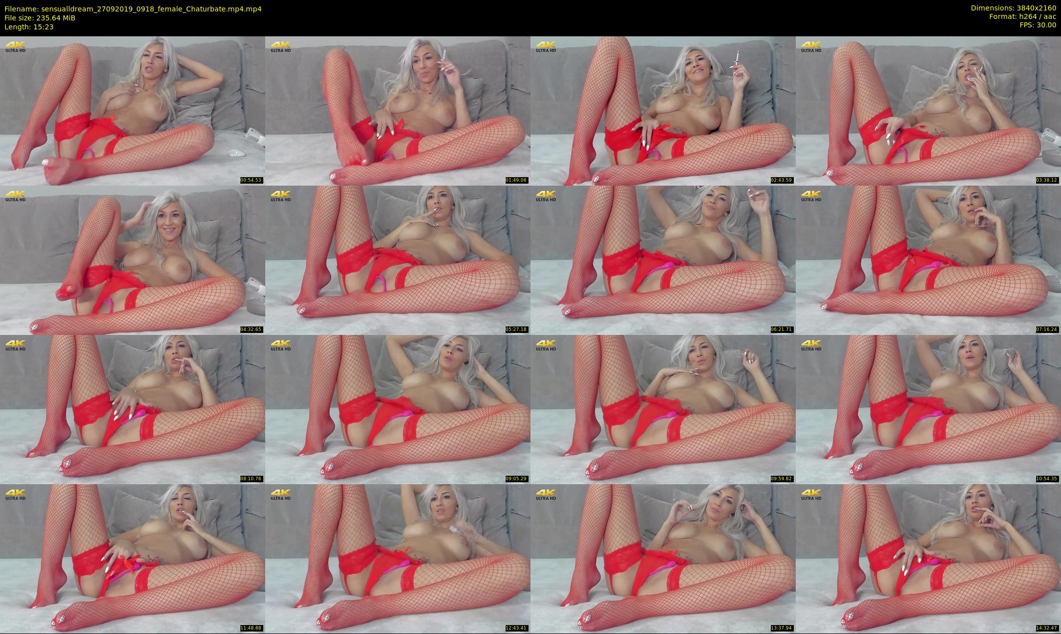 sensualldream — 16 minute Chaturbate female cam show recording, 4K, Sep 27, 2019