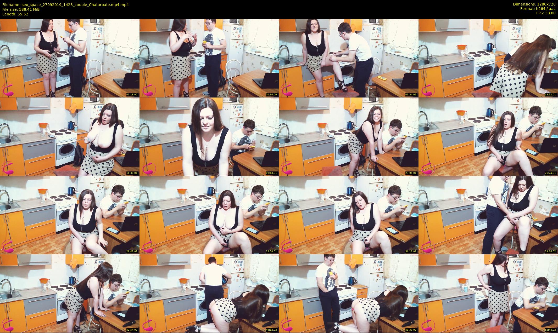 sex_space — 56 minute Chaturbate couple cam show recording, 720p, Sep 27, 2019