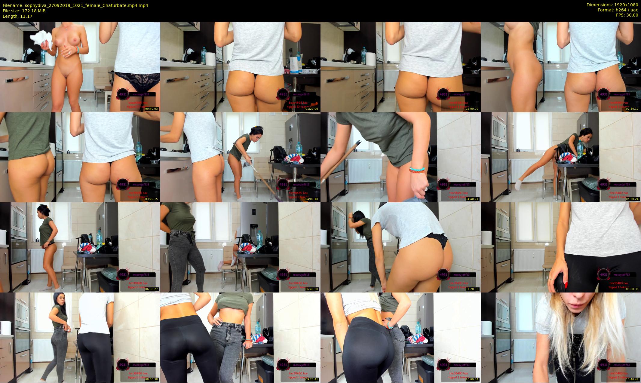 sophydiva — 12 minute Chaturbate female cam show recording, 1080p, Sep 27, 2019