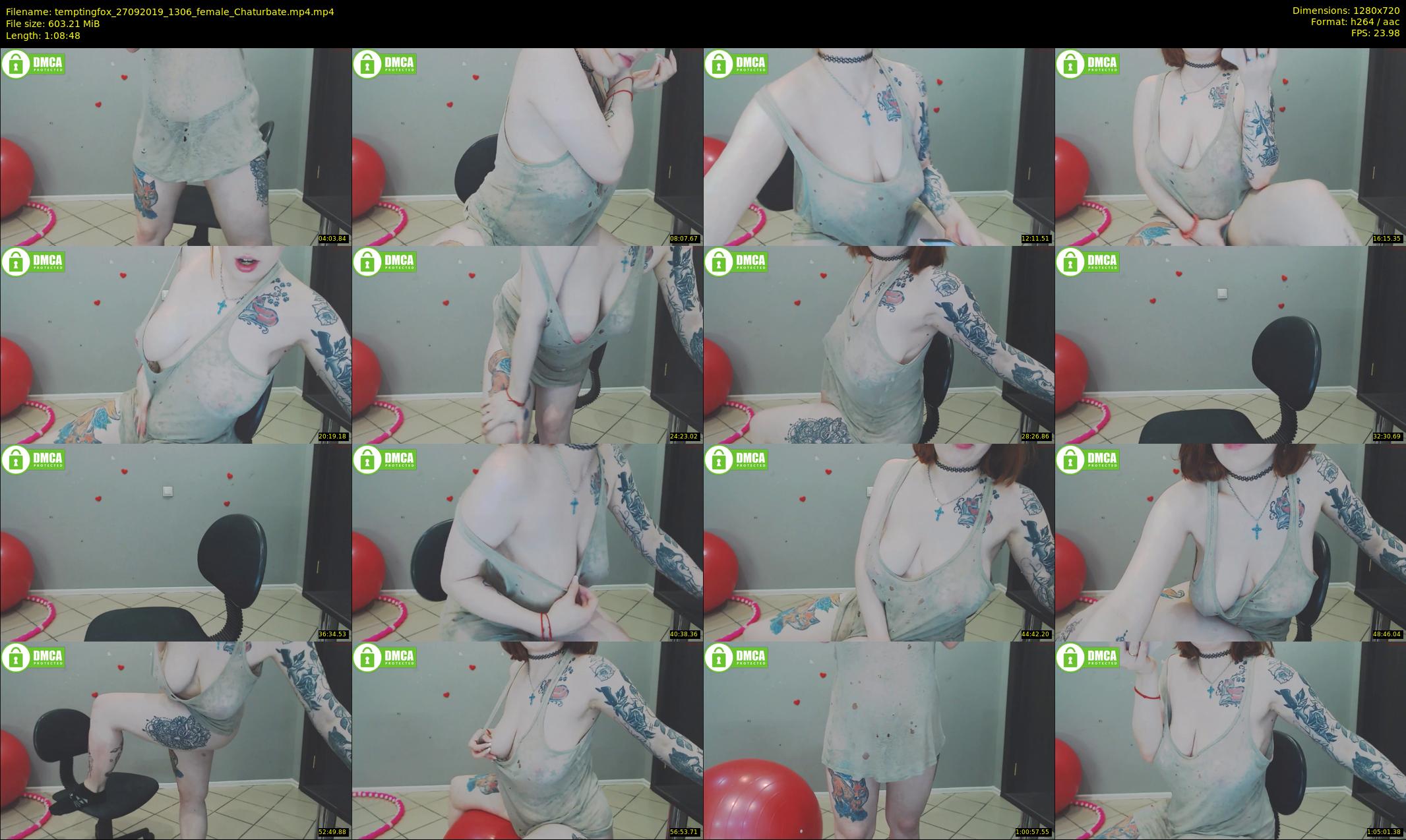 temptingfox — 69 minute Chaturbate female cam show recording, 720p, Sep 27, 2019