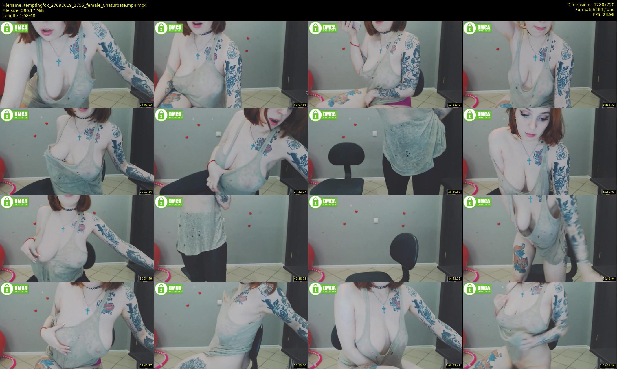 temptingfox — 69 minute Chaturbate female cam show recording, 720p, Sep 27, 2019