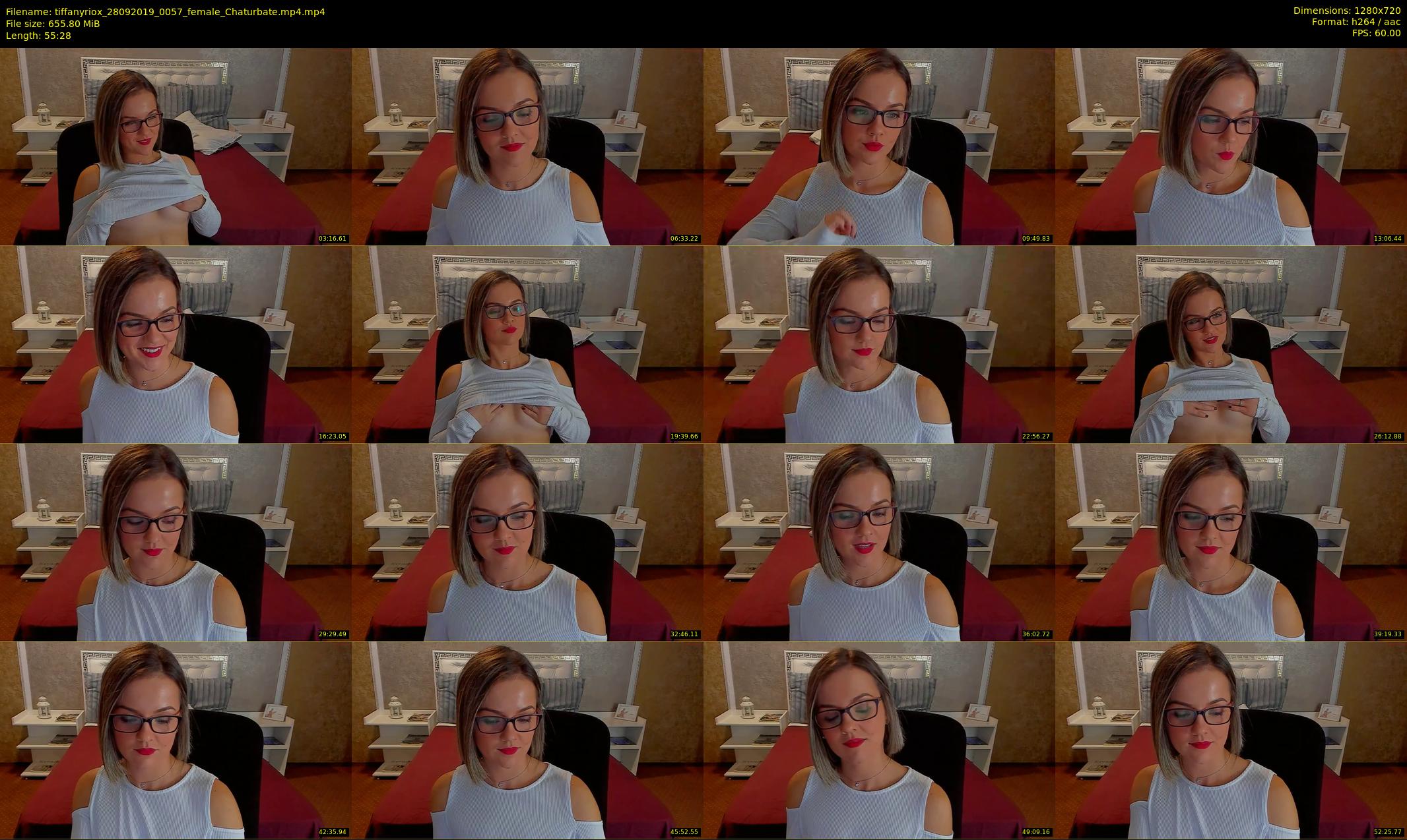 tiffanyriox — 56 minute Chaturbate female cam show recording, 720p, Sep 28, 2019