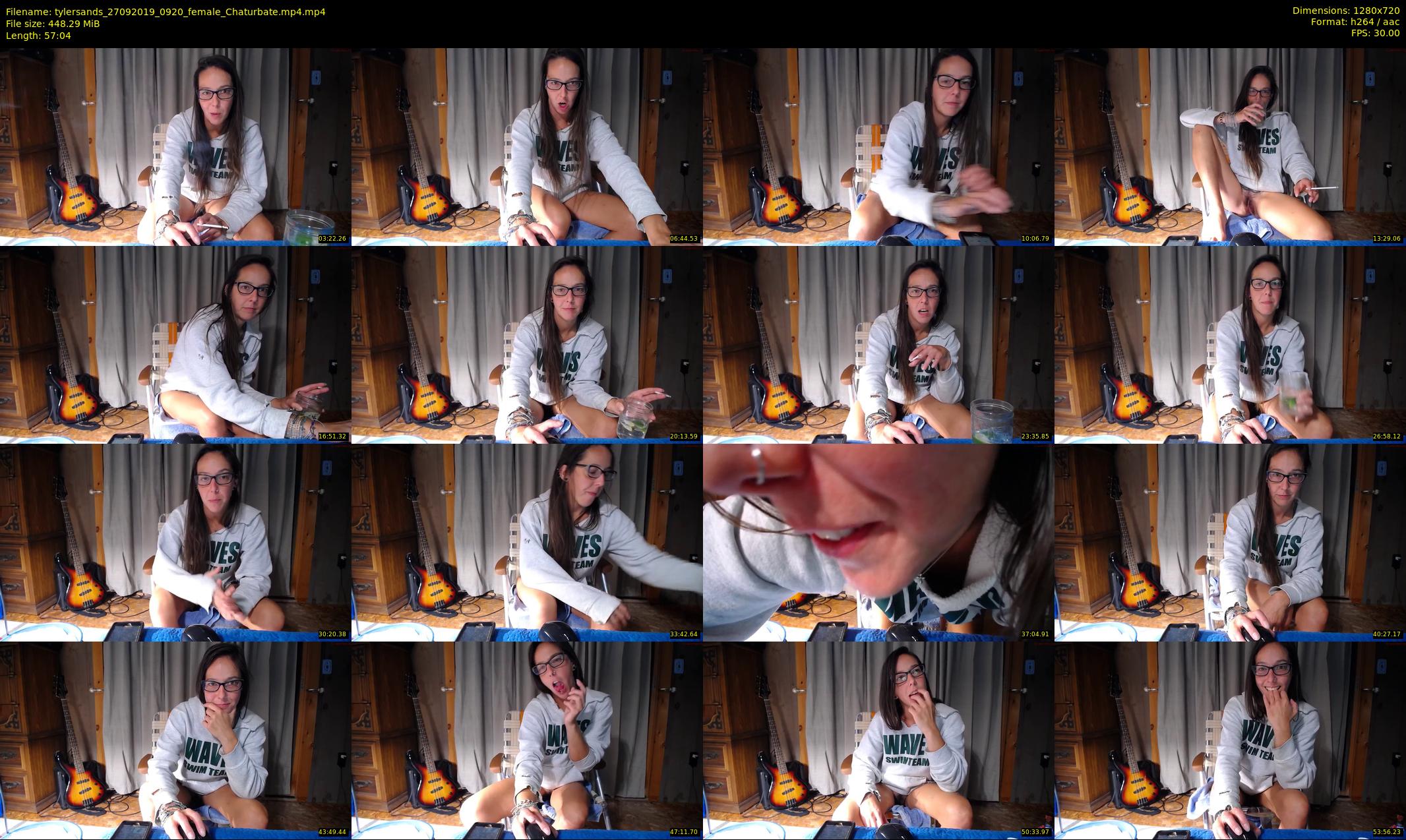 tylersands — 58 minute Chaturbate female cam show recording, 720p, Sep 27, 2019