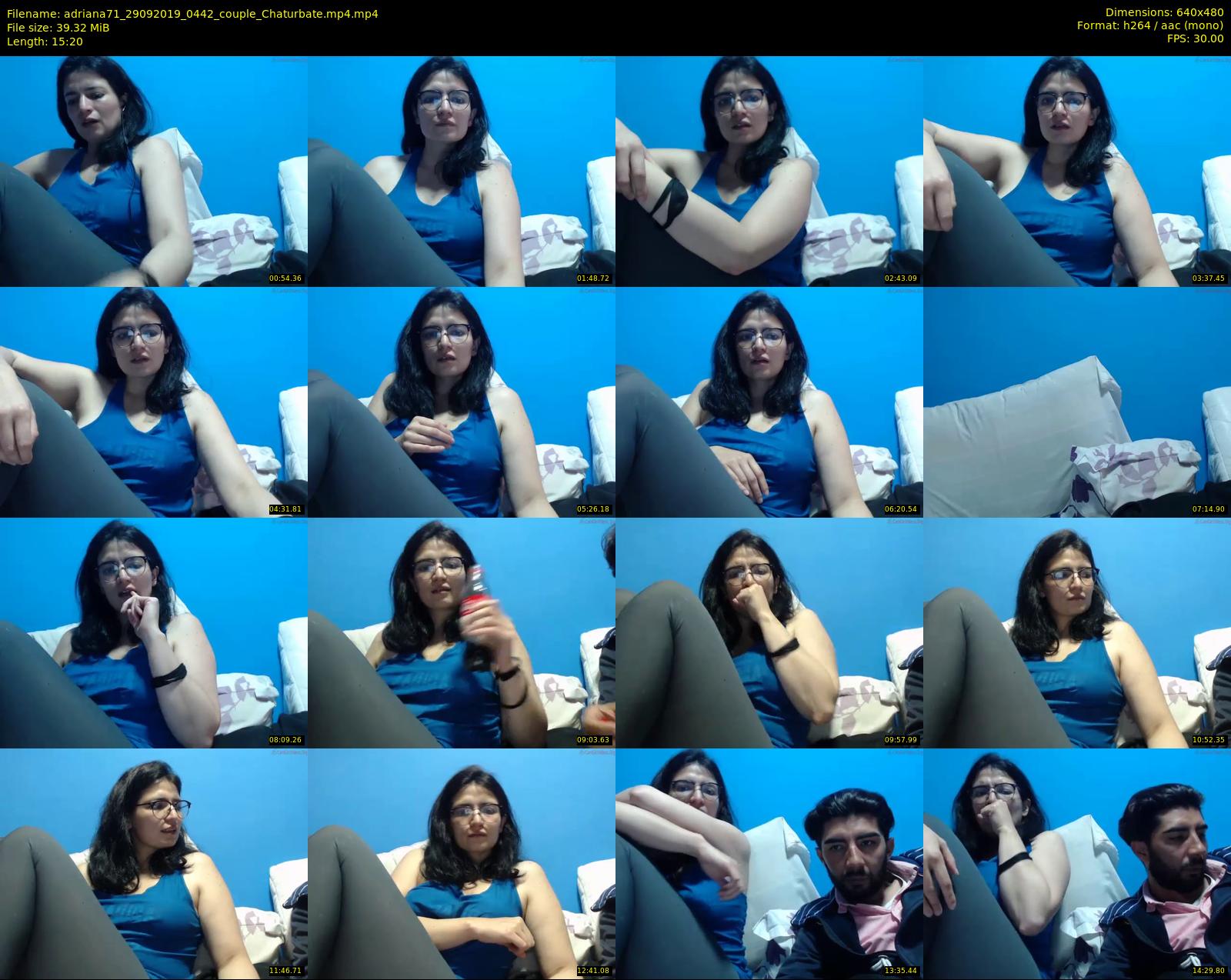 adriana71 — 16 minute Chaturbate couple cam show recording, 480p, Sep 29, 2019