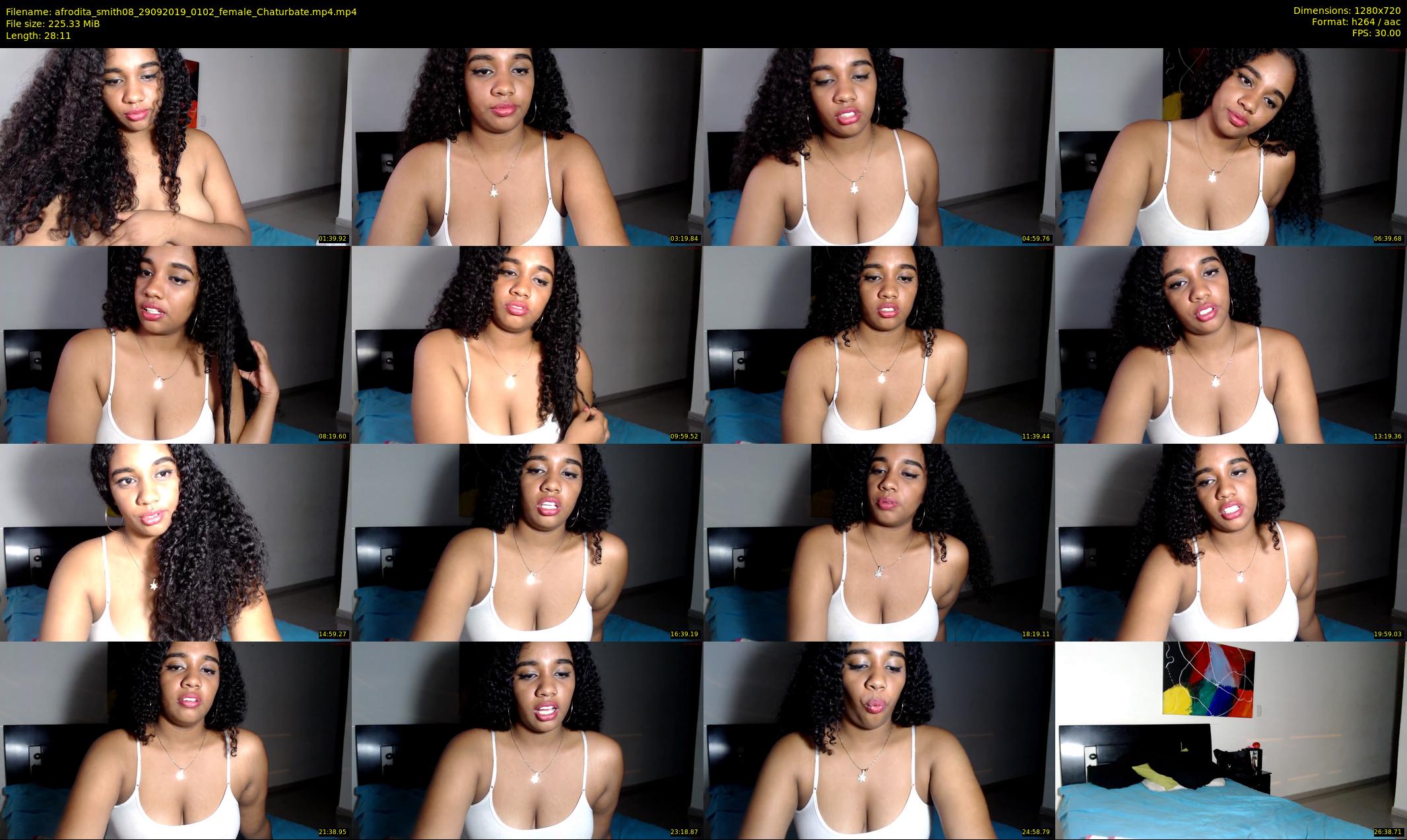 afrodita_smith08 — 29 minute Chaturbate female cam show recording, 720p, Sep 29, 2019