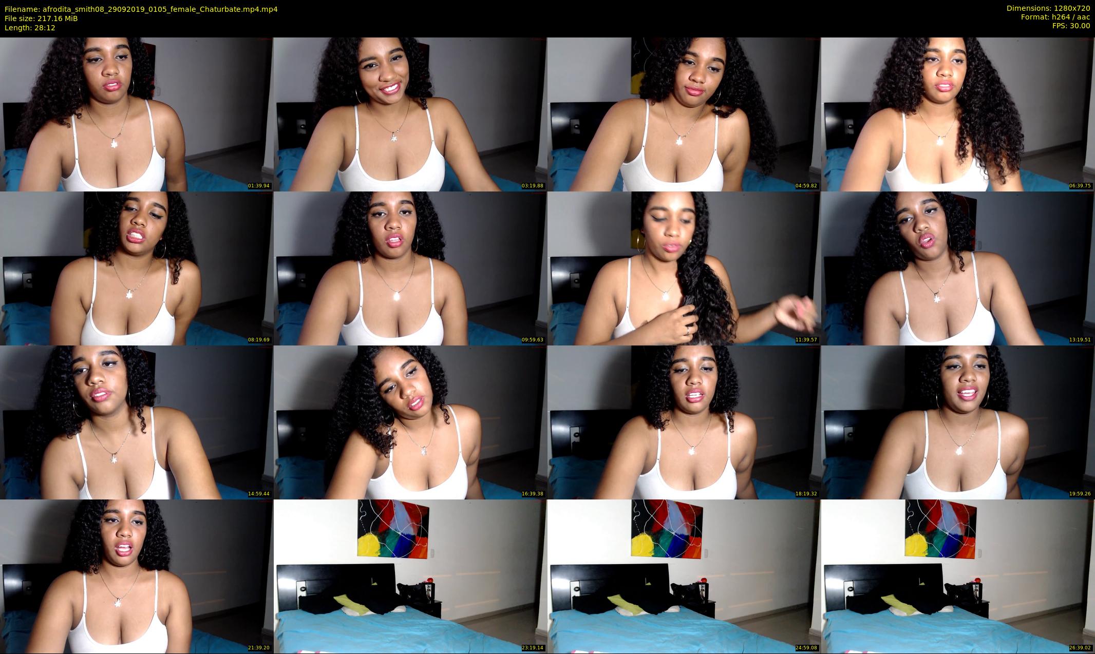 afrodita_smith08 — 29 minute Chaturbate female cam show recording, 720p, Sep 29, 2019