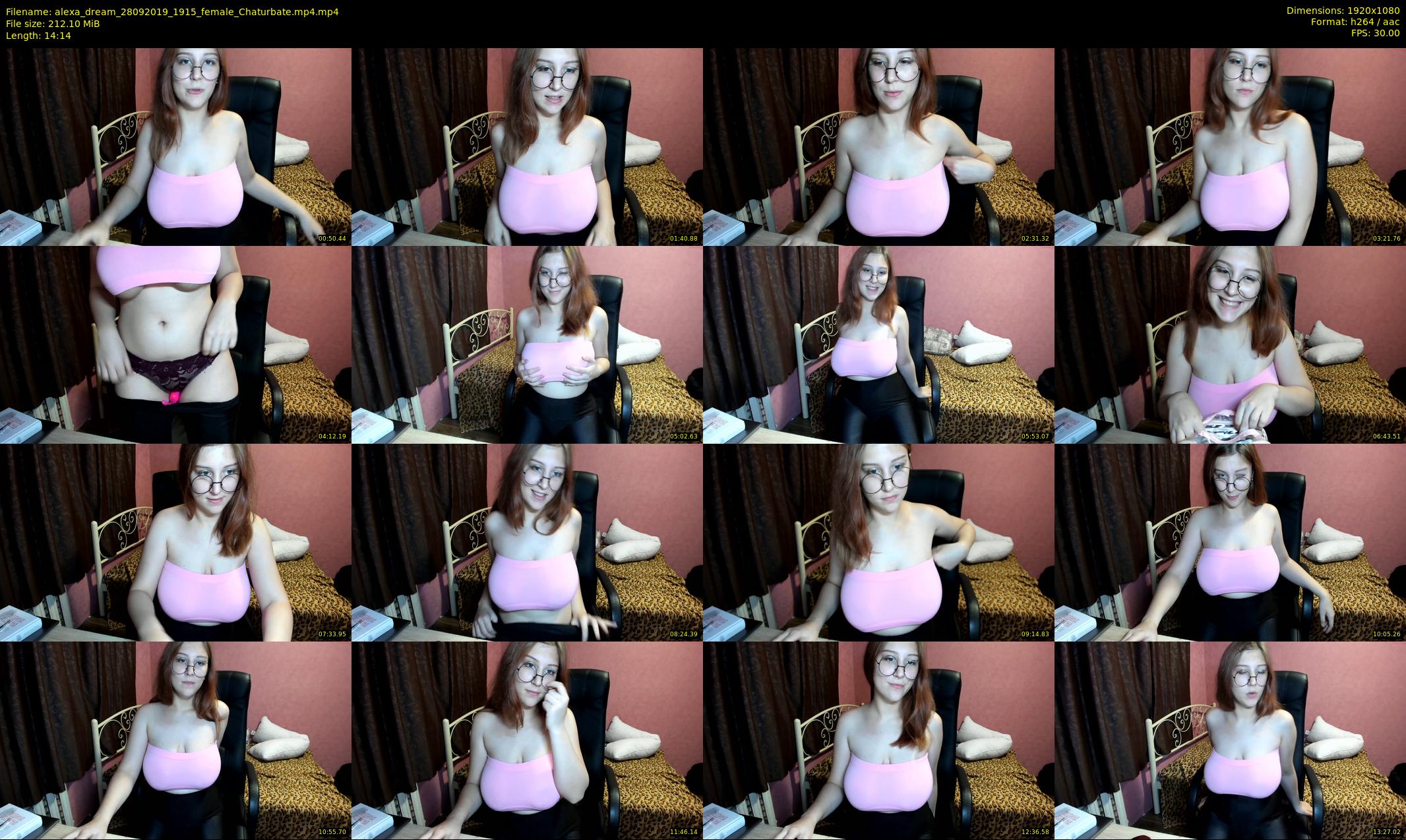 alexa_dream — 15 minute Chaturbate female cam show recording, 1080p, Sep 28, 2019