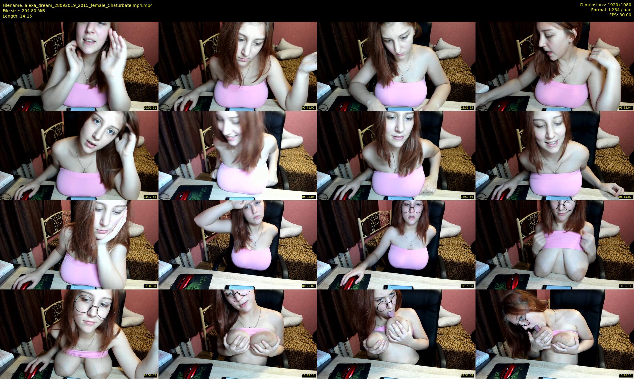 alexa_dream — 15 minute Chaturbate female cam show recording, 1080p, Sep 28, 2019