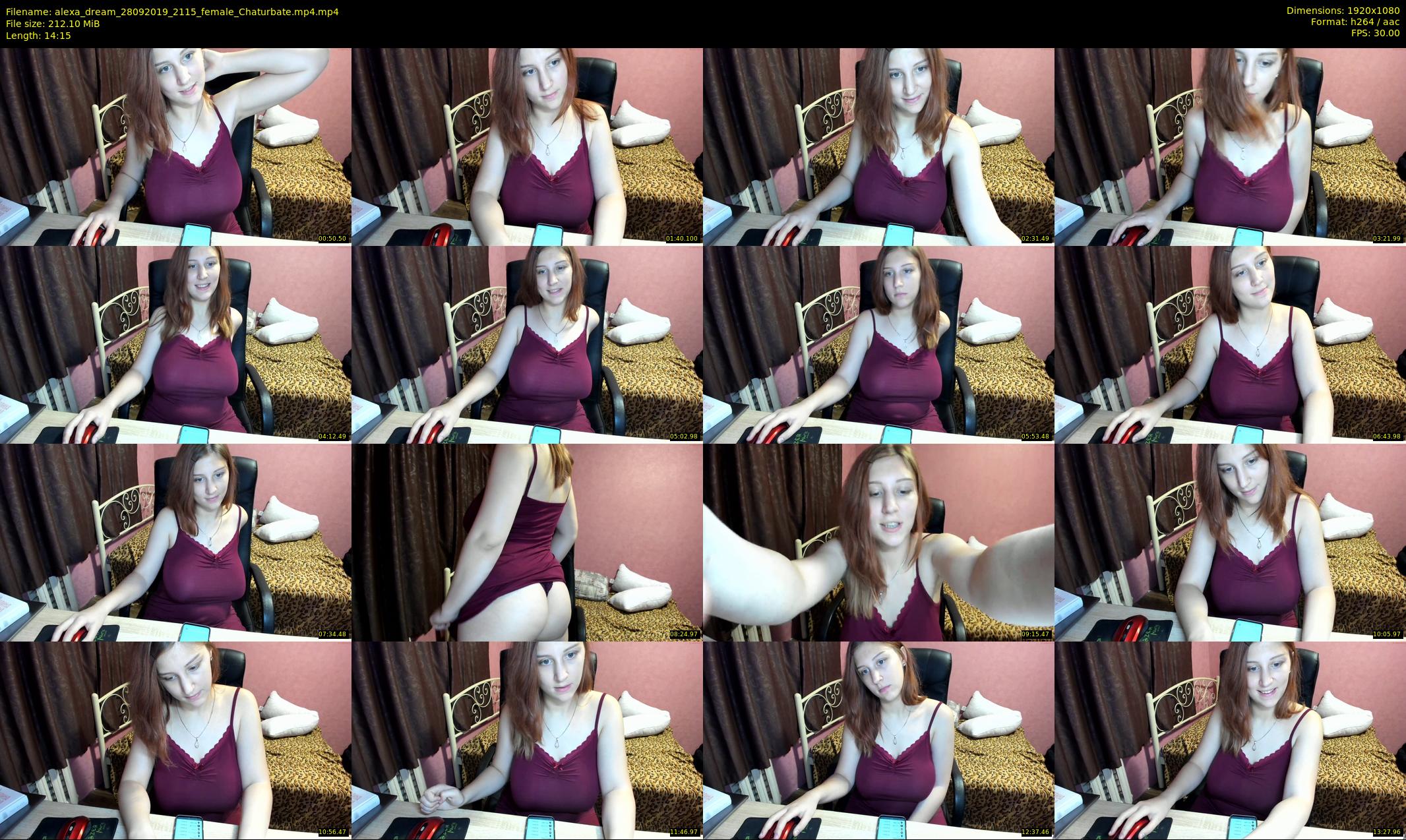 alexa_dream — 15 minute Chaturbate female cam show recording, 1080p, Sep 28, 2019