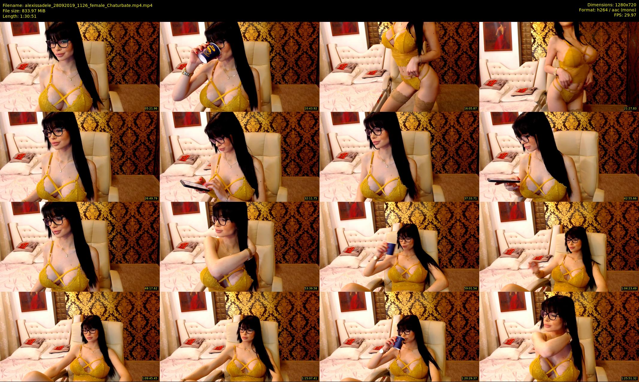 alexissadele — 91 minute Chaturbate female cam show recording, 720p, Sep 28, 2019