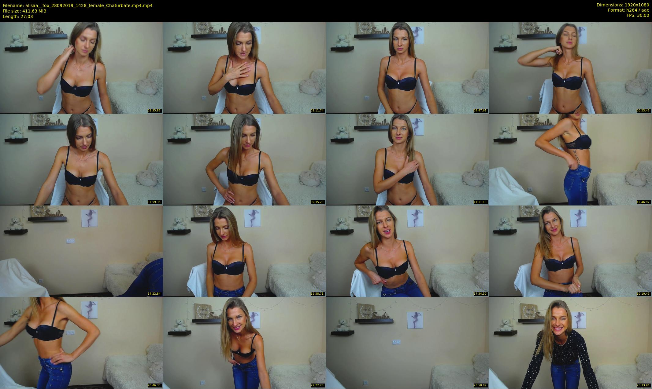 alisaa__fox — 28 minute Chaturbate female cam show recording, 1080p, Sep 28, 2019