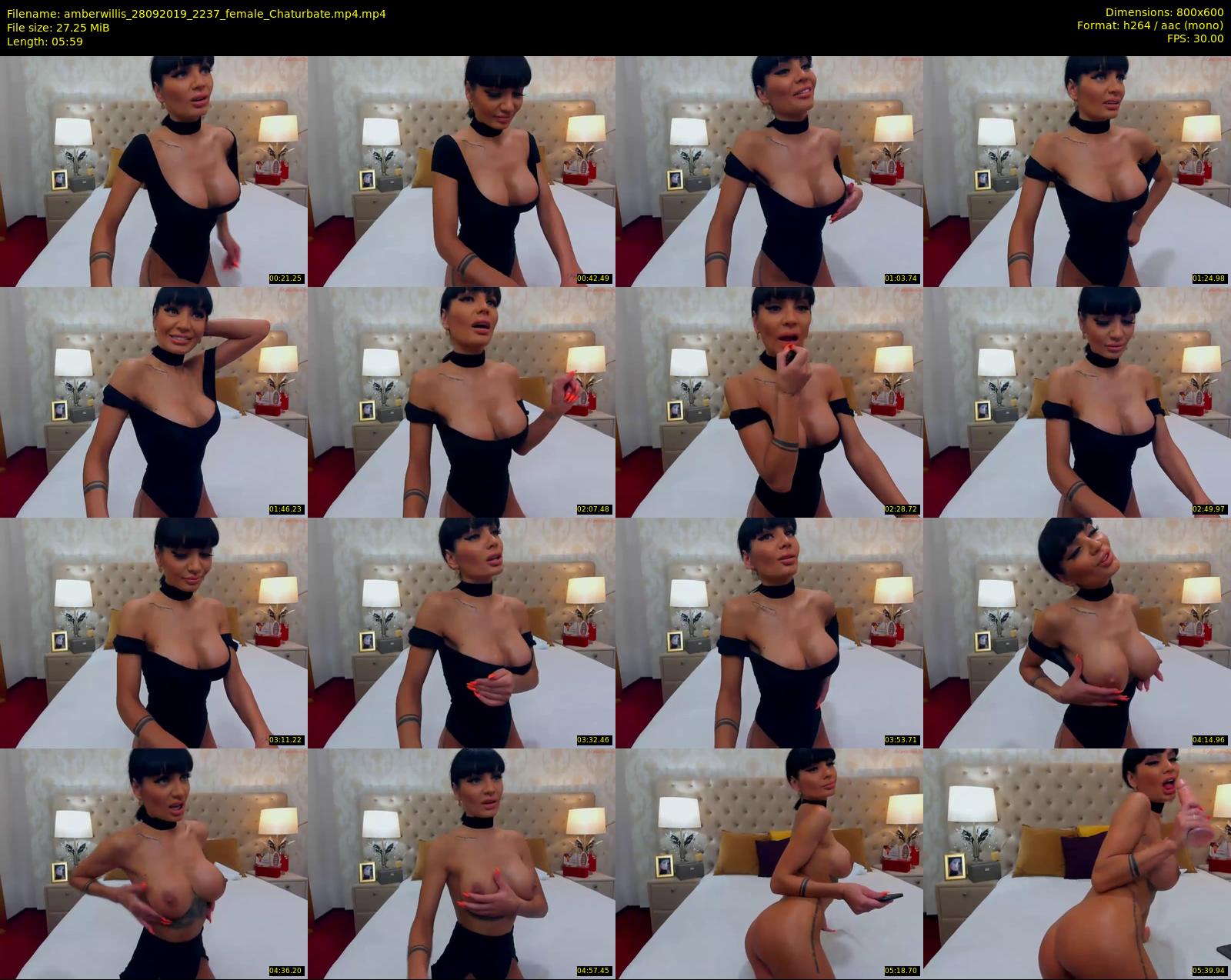 amberwillis — 6 minute Chaturbate female cam show recording, 480p, Sep 28, 2019