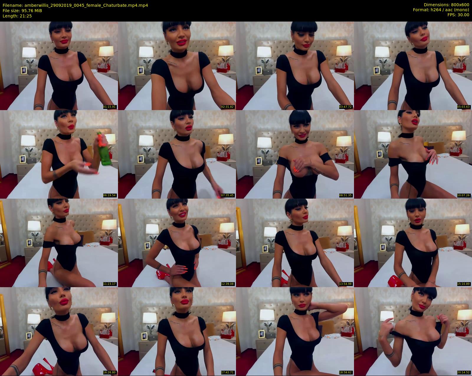 amberwillis — 22 minute Chaturbate female cam show recording, 480p, Sep 29, 2019