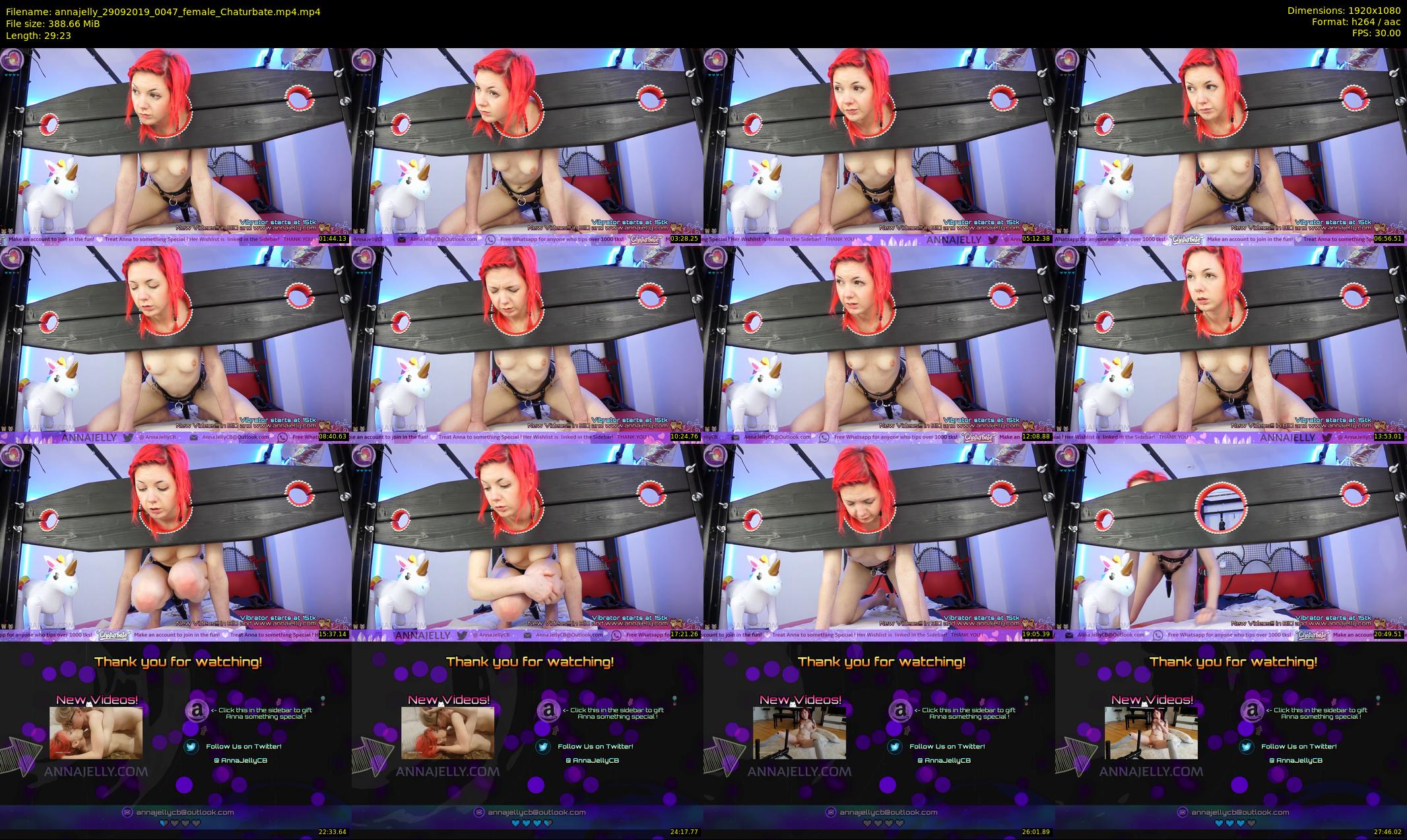 annajelly — 30 minute Chaturbate couple cam show recording, 1080p, Sep 29, 2019