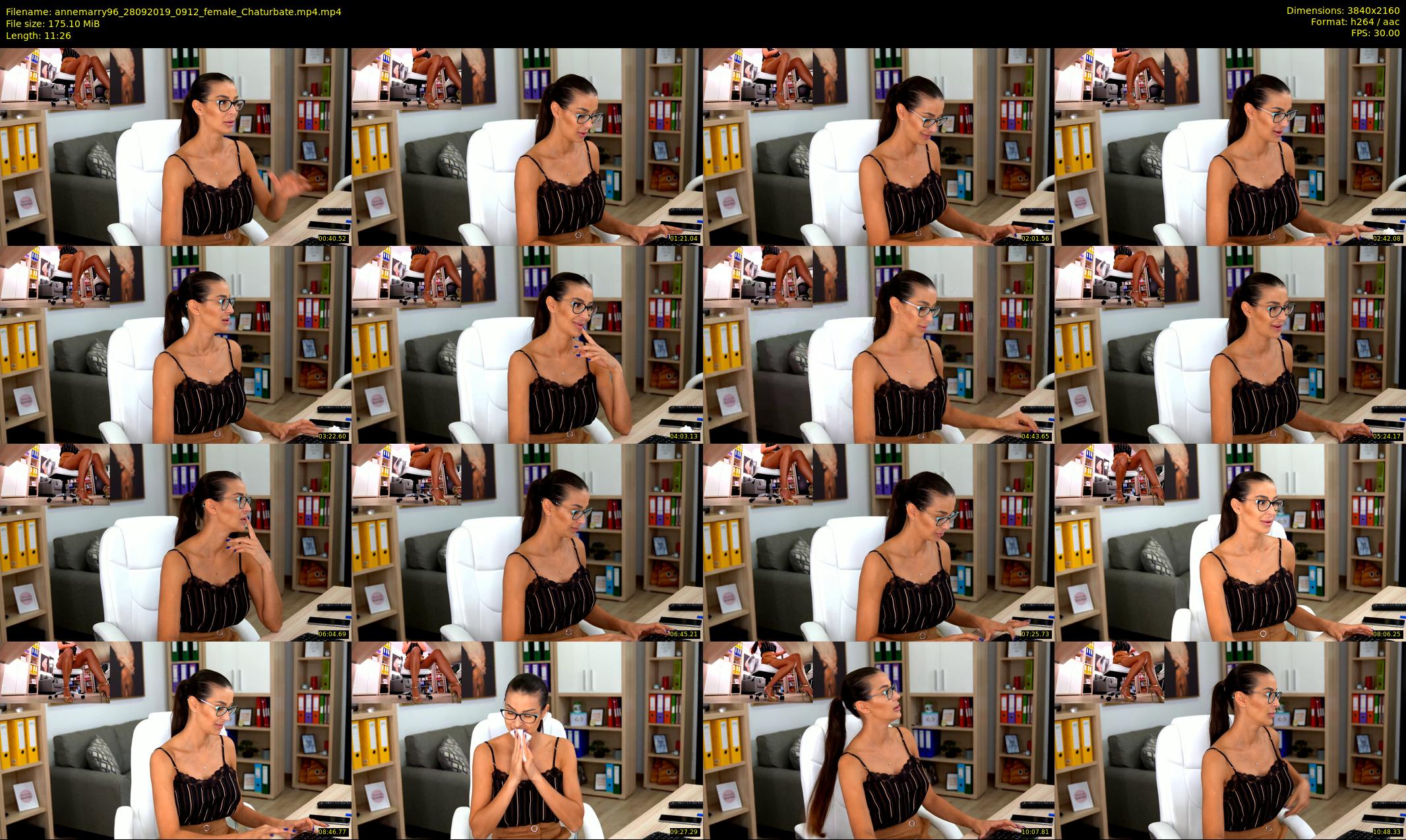 annemarry96 — 12 minute Chaturbate female cam show recording, 4K, Sep 28, 2019
