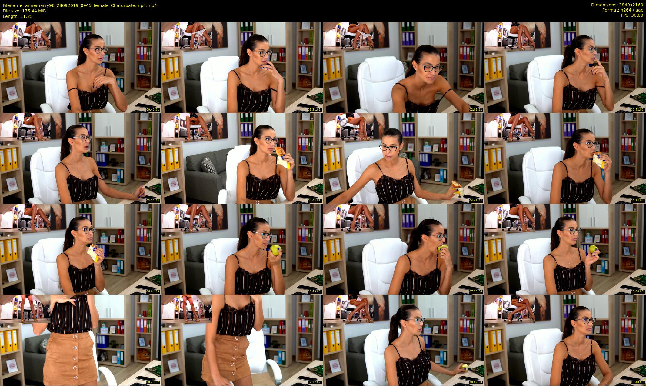 annemarry96 — 12 minute Chaturbate female cam show recording, 4K, Sep 28, 2019