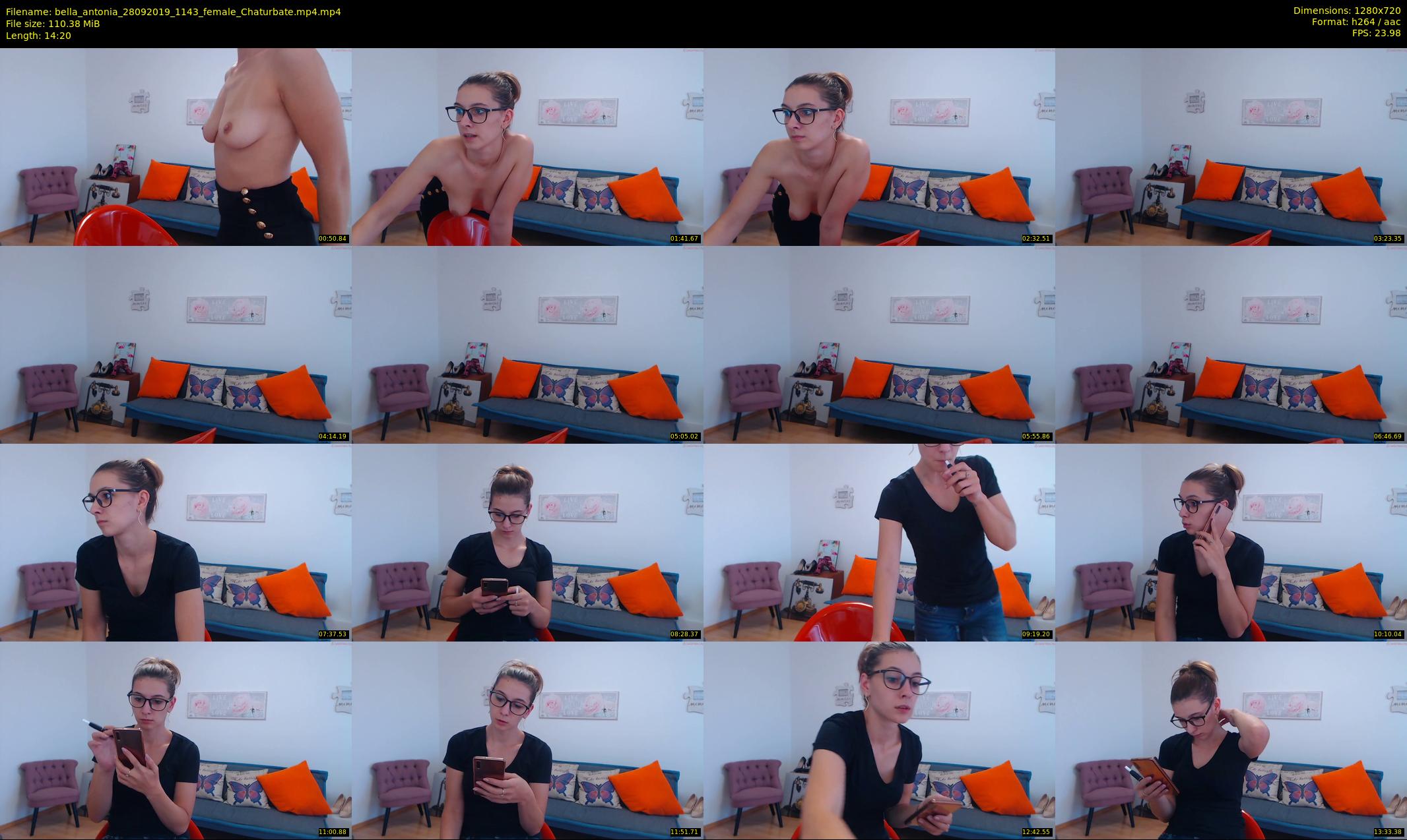 bella_antonia — 15 minute Chaturbate female cam show recording, 720p, Sep 28, 2019