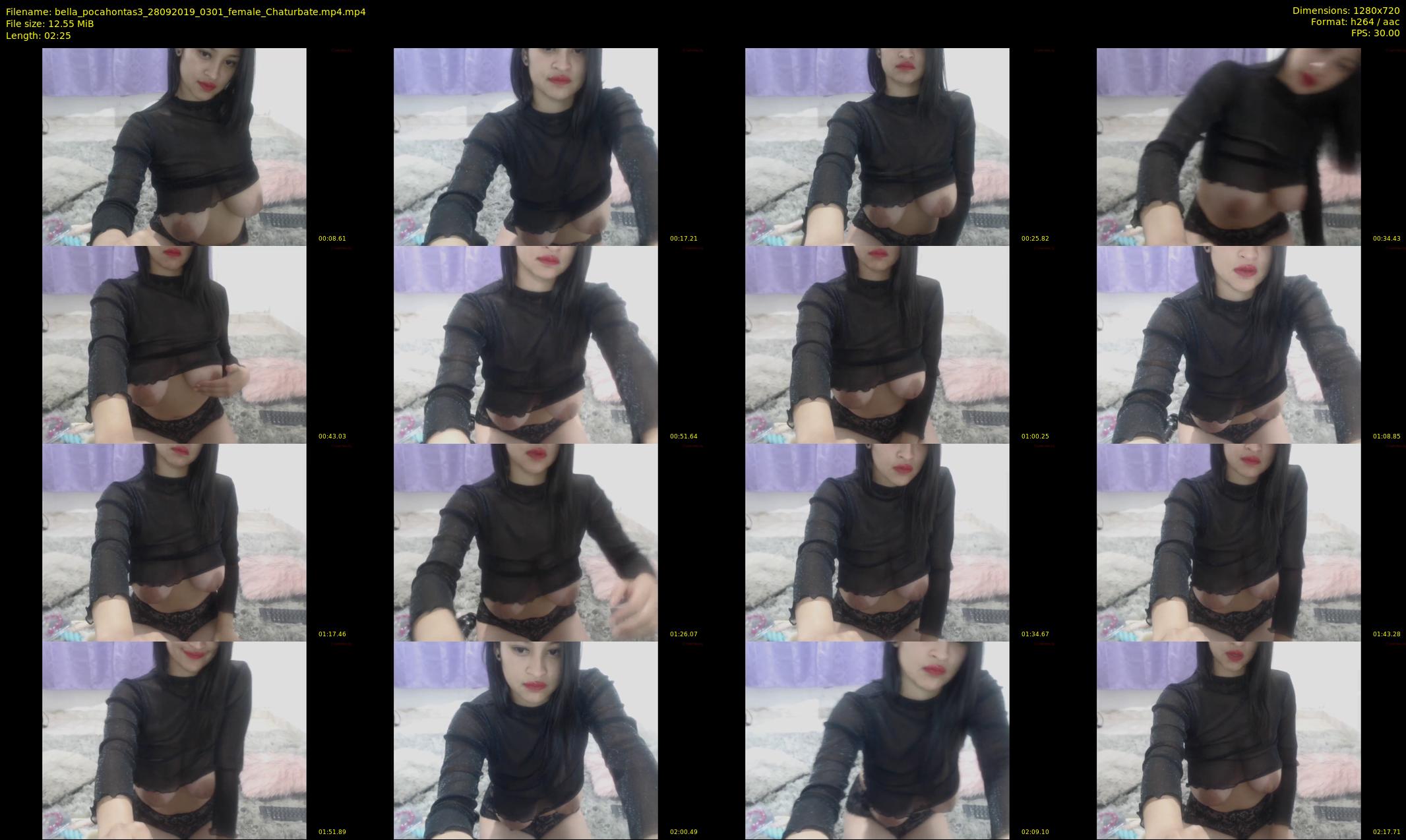 bella_pocahontas3 — 3 minute Chaturbate female cam show recording, 720p, Sep 28, 2019
