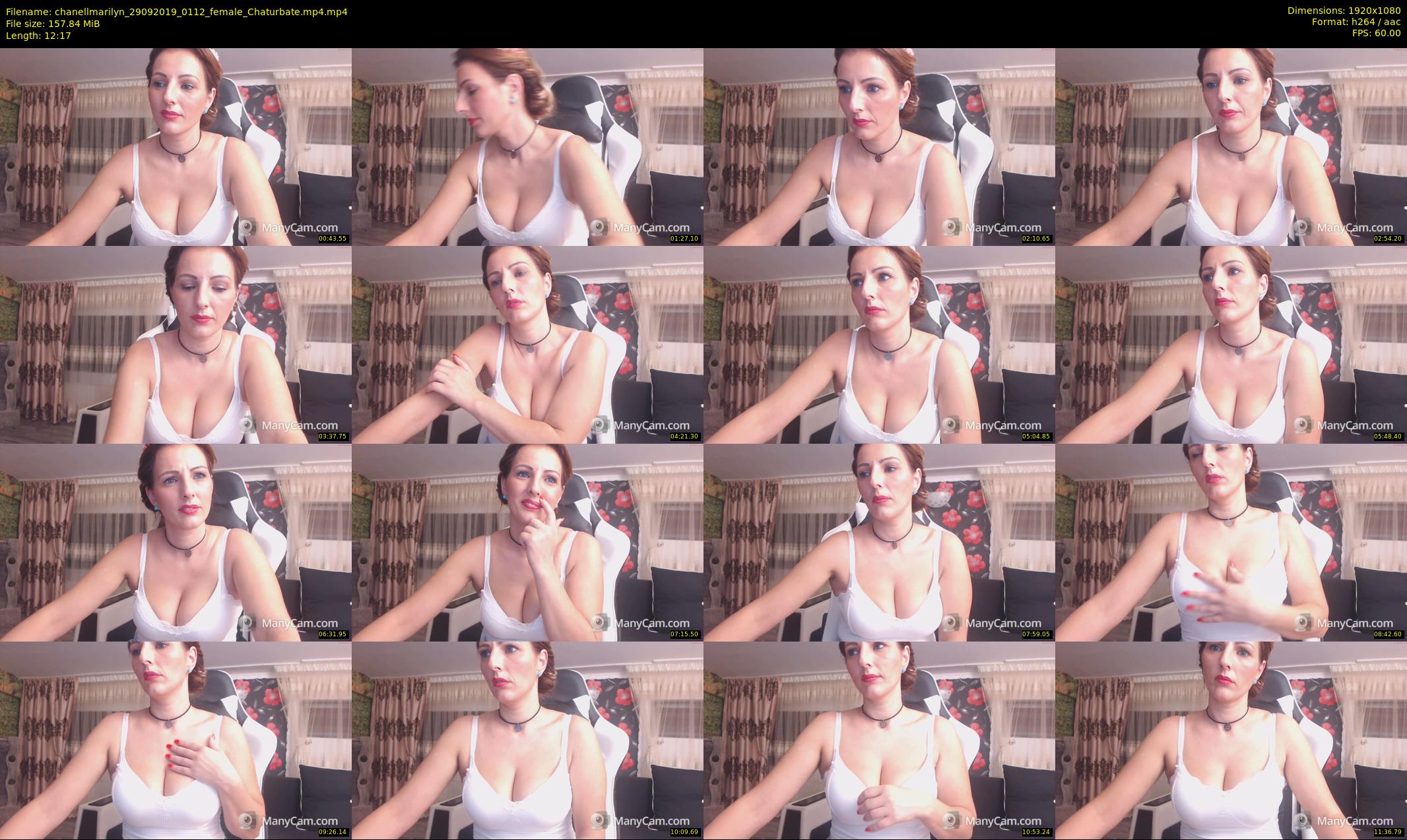 chanellmarilyn — 13 minute Chaturbate female cam show recording, 1080p, Sep 29, 2019