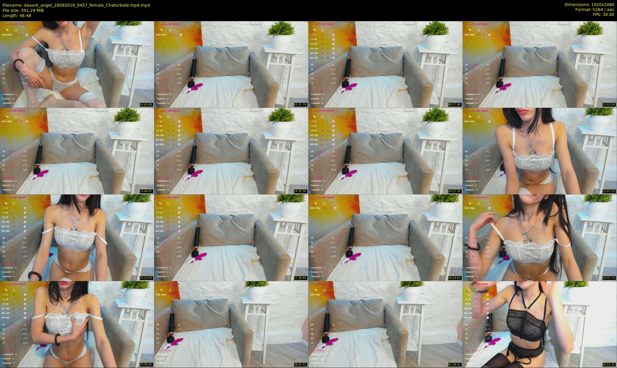 daaark_angel — 47 minute Chaturbate female cam show recording, 1080p, Sep 28, 2019