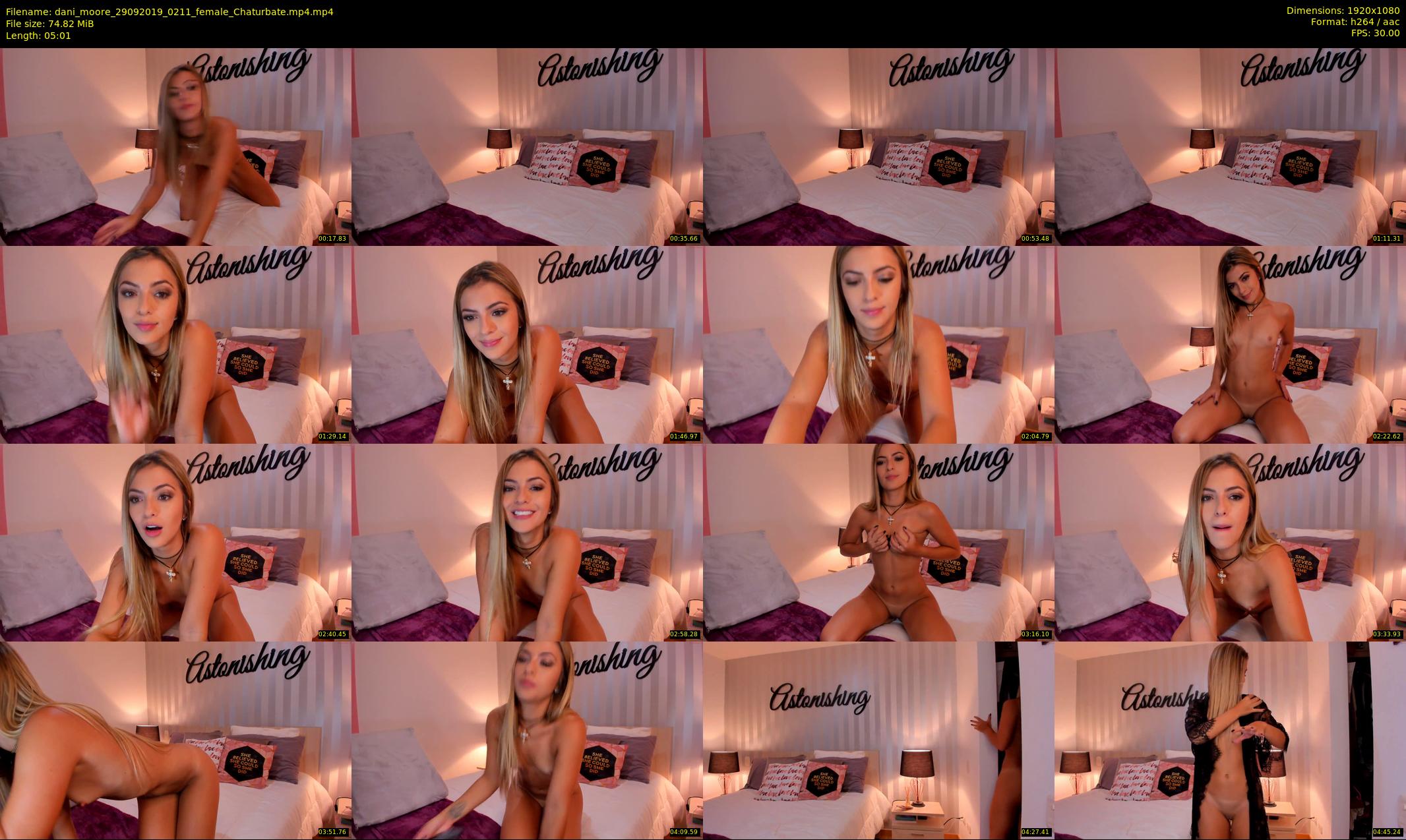 dani_moore — 6 minute Chaturbate female cam show recording, 1080p, Sep 29, 2019