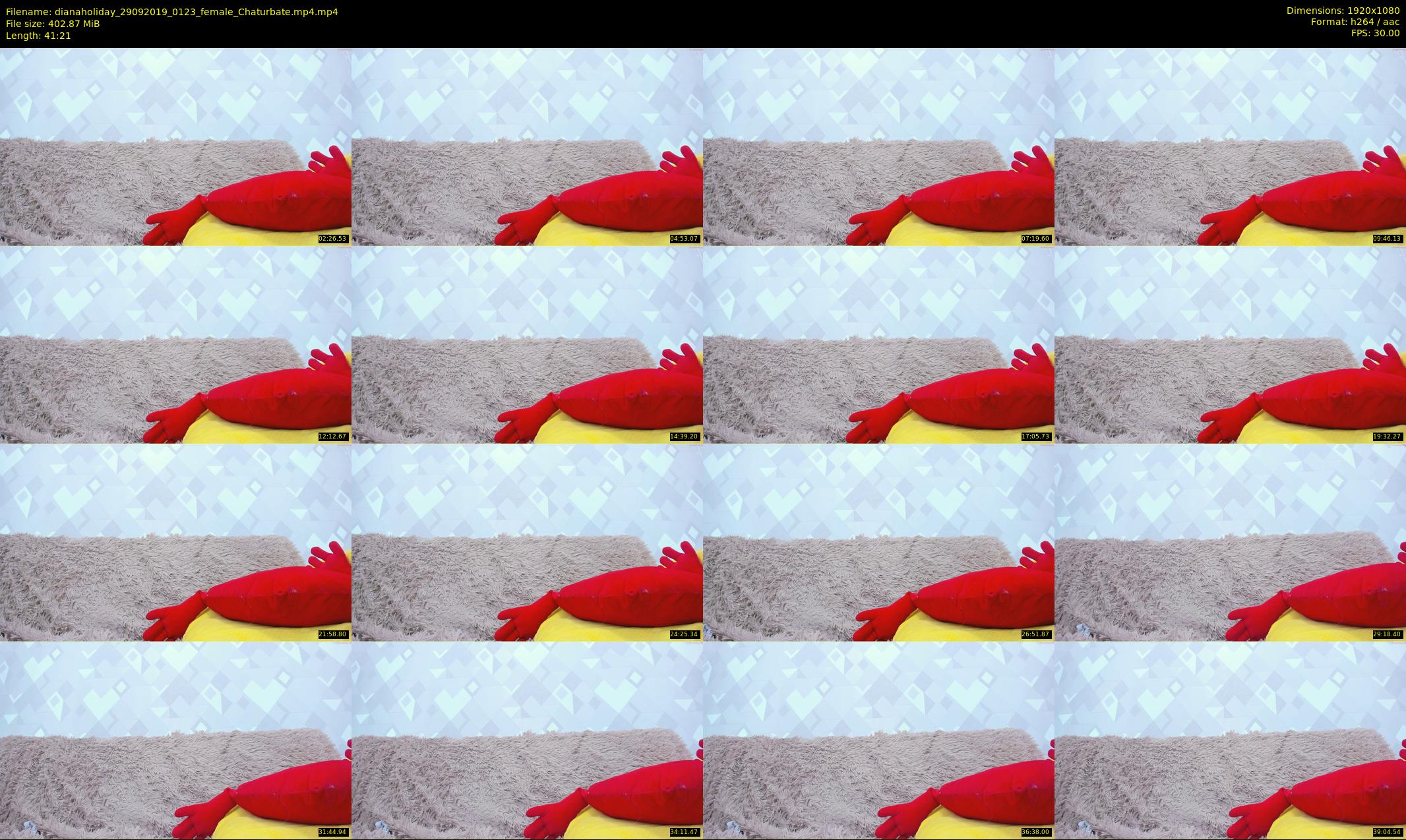 dianaholiday — 42 minute Chaturbate female cam show recording, 1080p, Sep 29, 2019