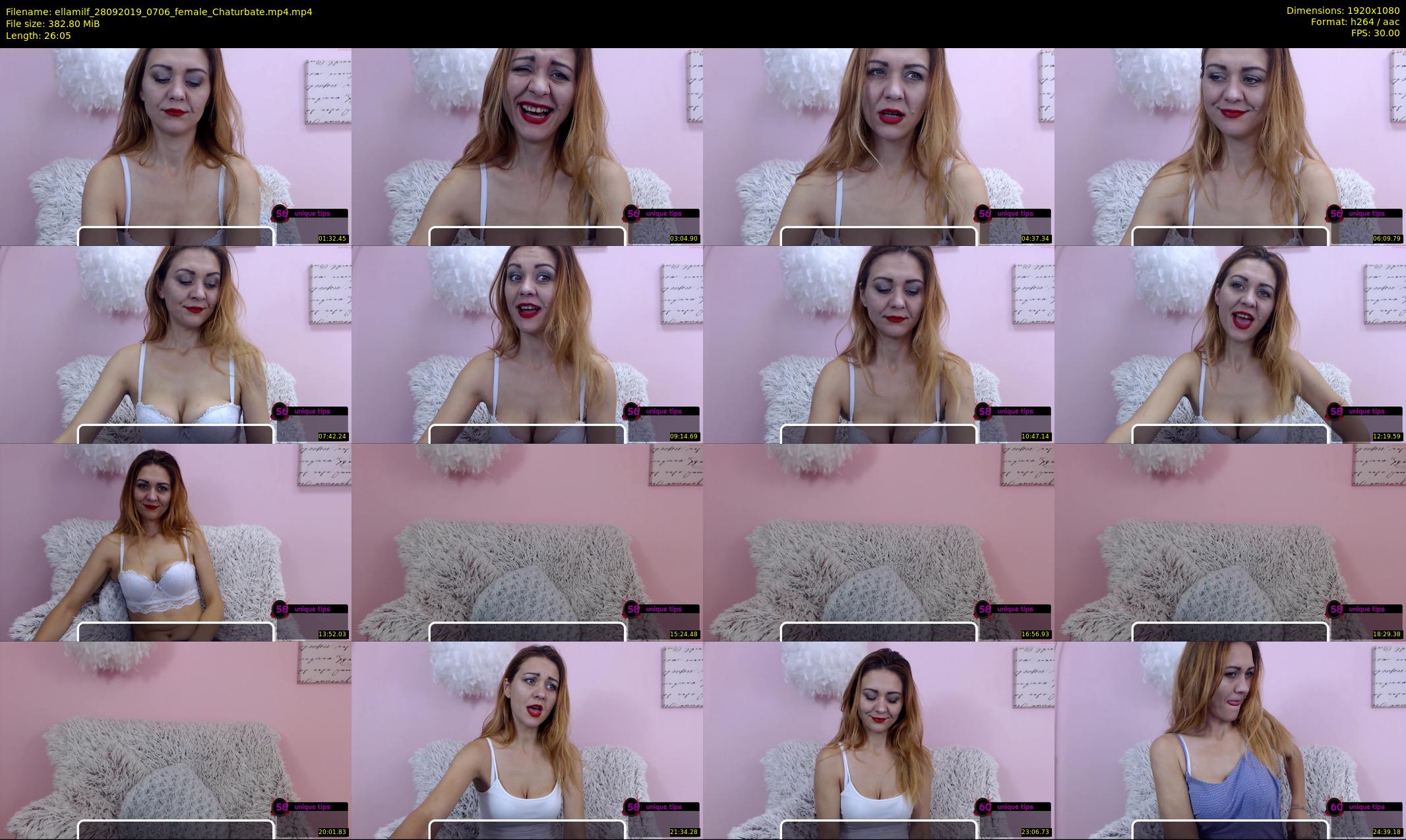ellamilf — 27 minute Chaturbate female cam show recording, 1080p, Sep 28, 2019