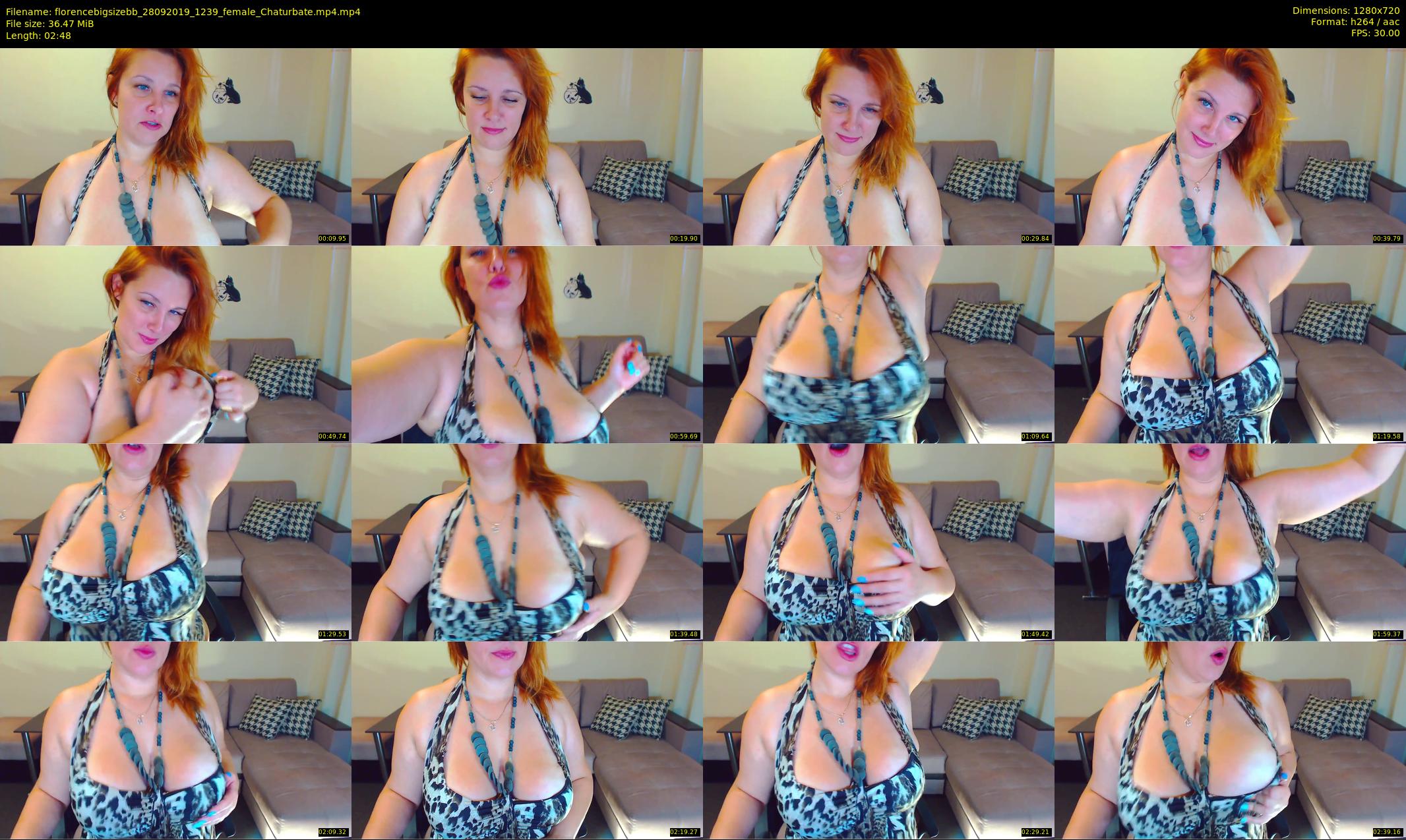 florencebigsizebb — 3 minute Chaturbate female cam show recording, 720p, Sep 28, 2019