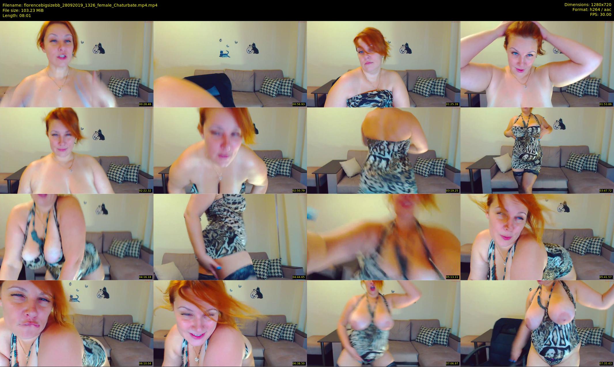 florencebigsizebb — 9 minute Chaturbate female cam show recording, 720p, Sep 28, 2019
