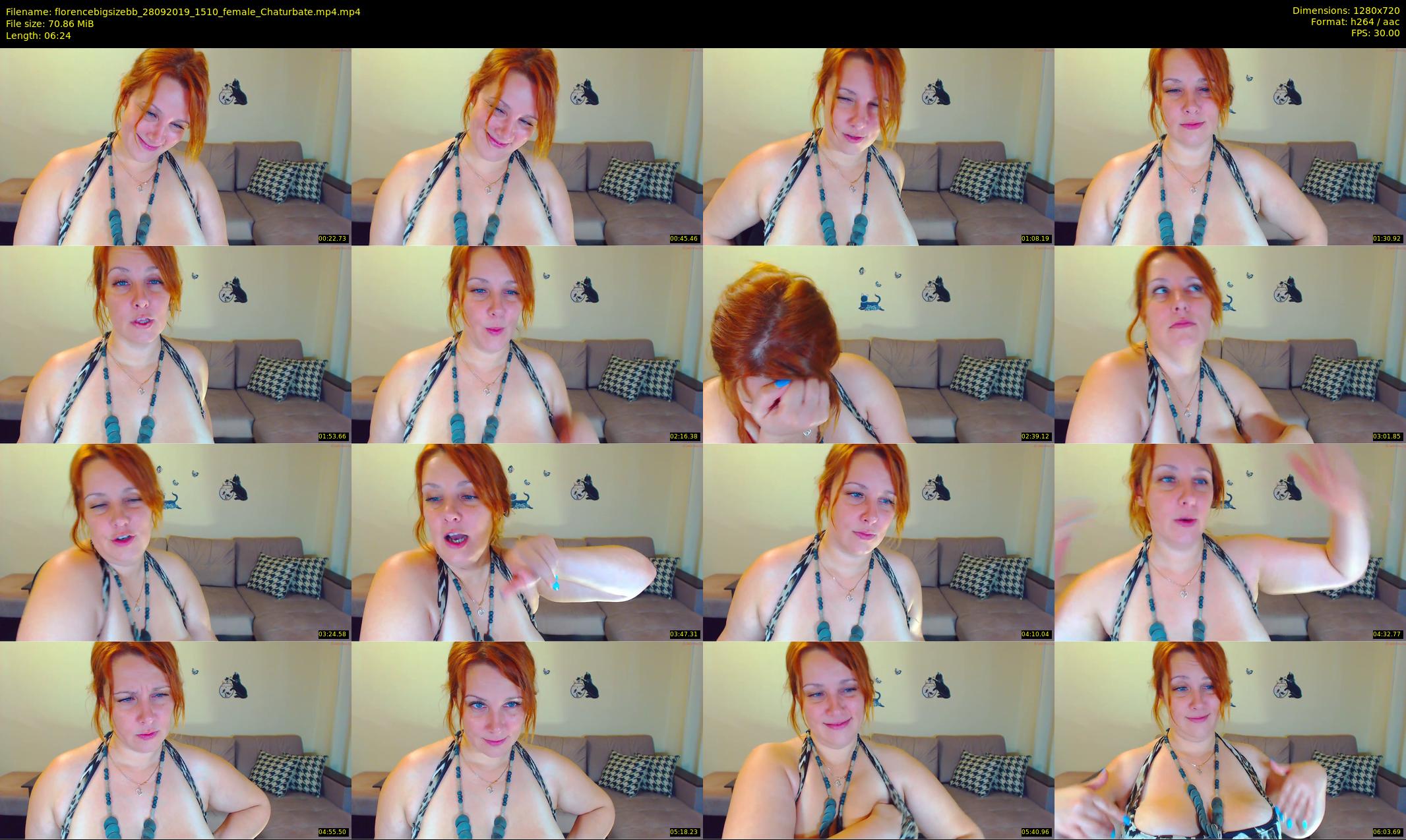 florencebigsizebb — 7 minute Chaturbate female cam show recording, 720p, Sep 28, 2019