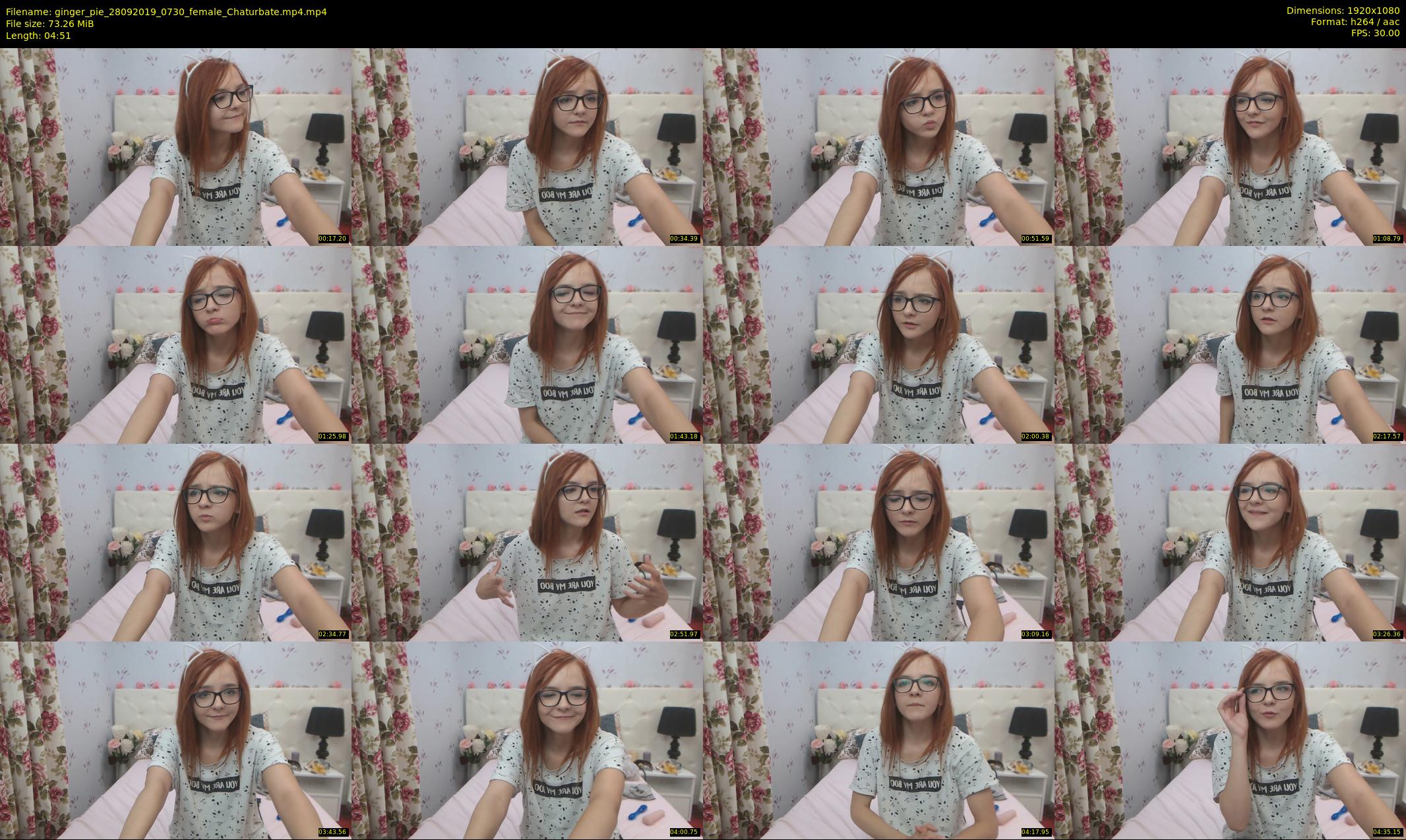 ginger_pie — 5 minute Chaturbate female cam show recording, 1080p, Sep 28, 2019