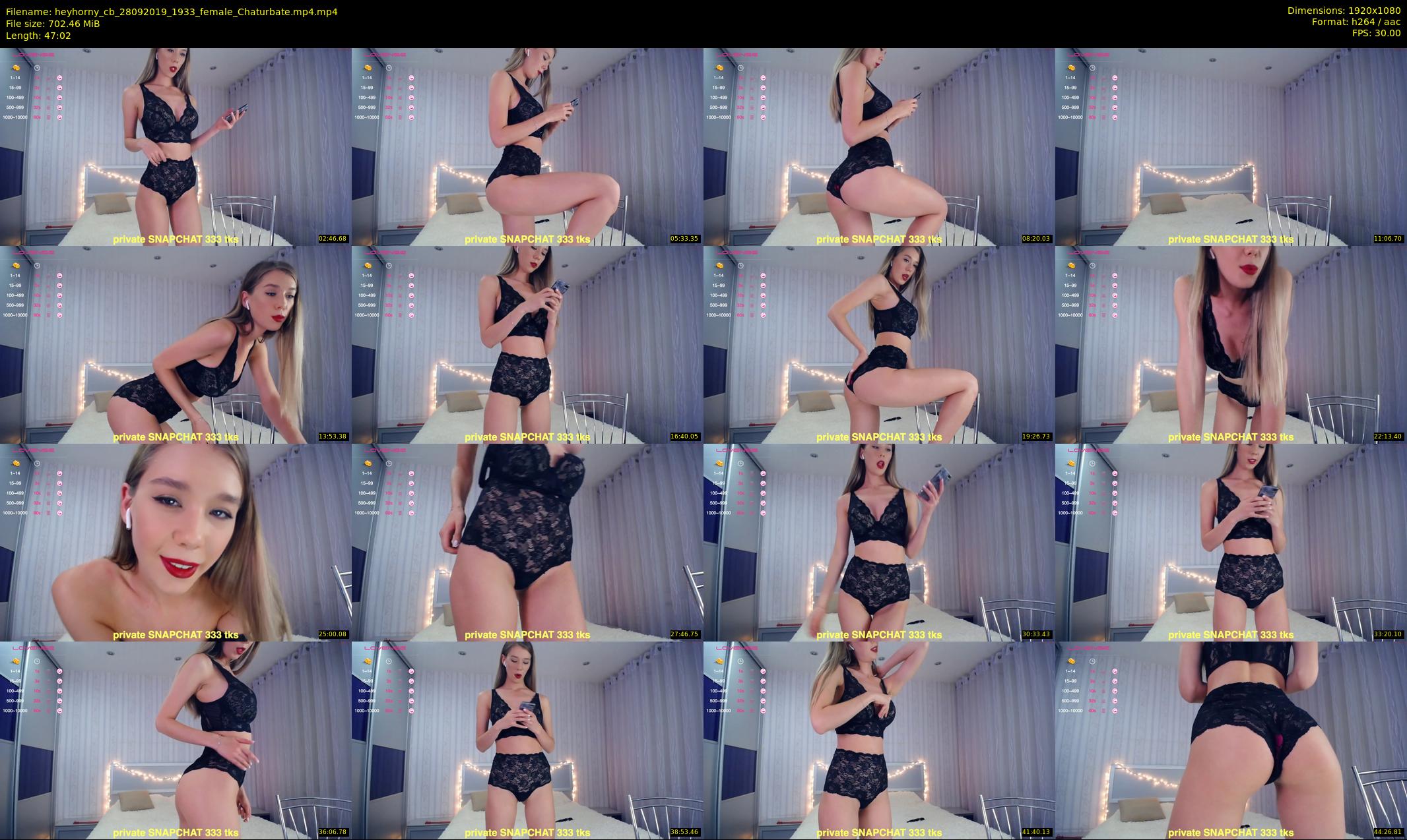 heyhorny_cb — 48 minute Chaturbate couple cam show recording, 1080p, Sep 28, 2019