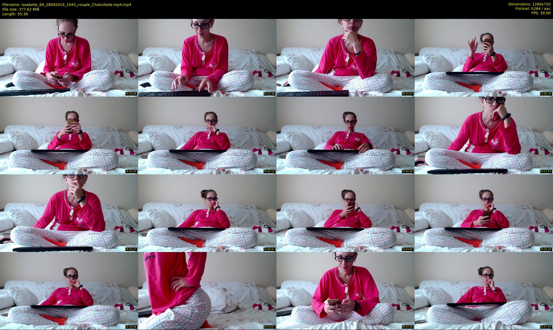 issabelle_69 — 56 minute Chaturbate couple cam show recording, 720p, Sep 28, 2019