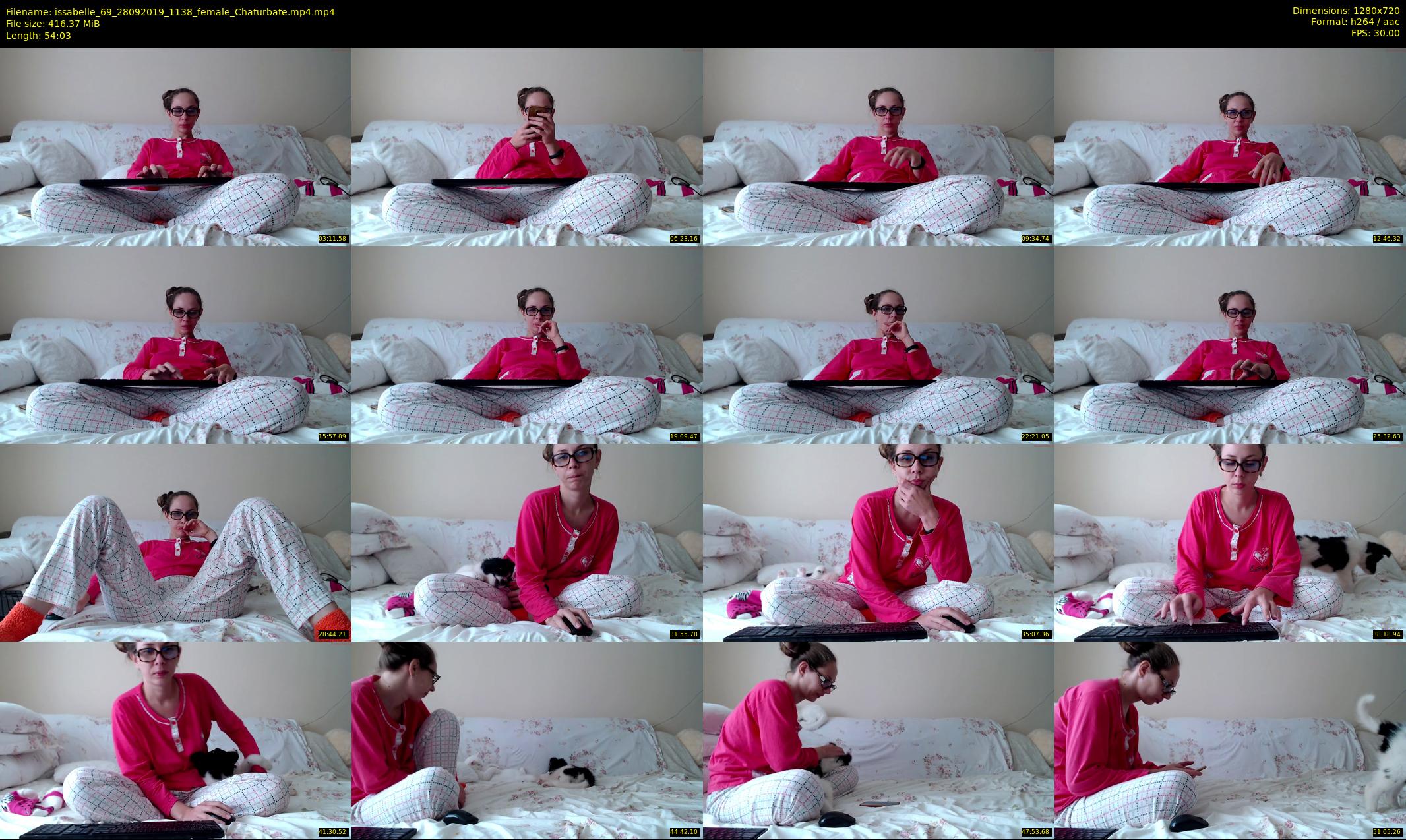 issabelle_69 — 55 minute Chaturbate couple cam show recording, 720p, Sep 28, 2019