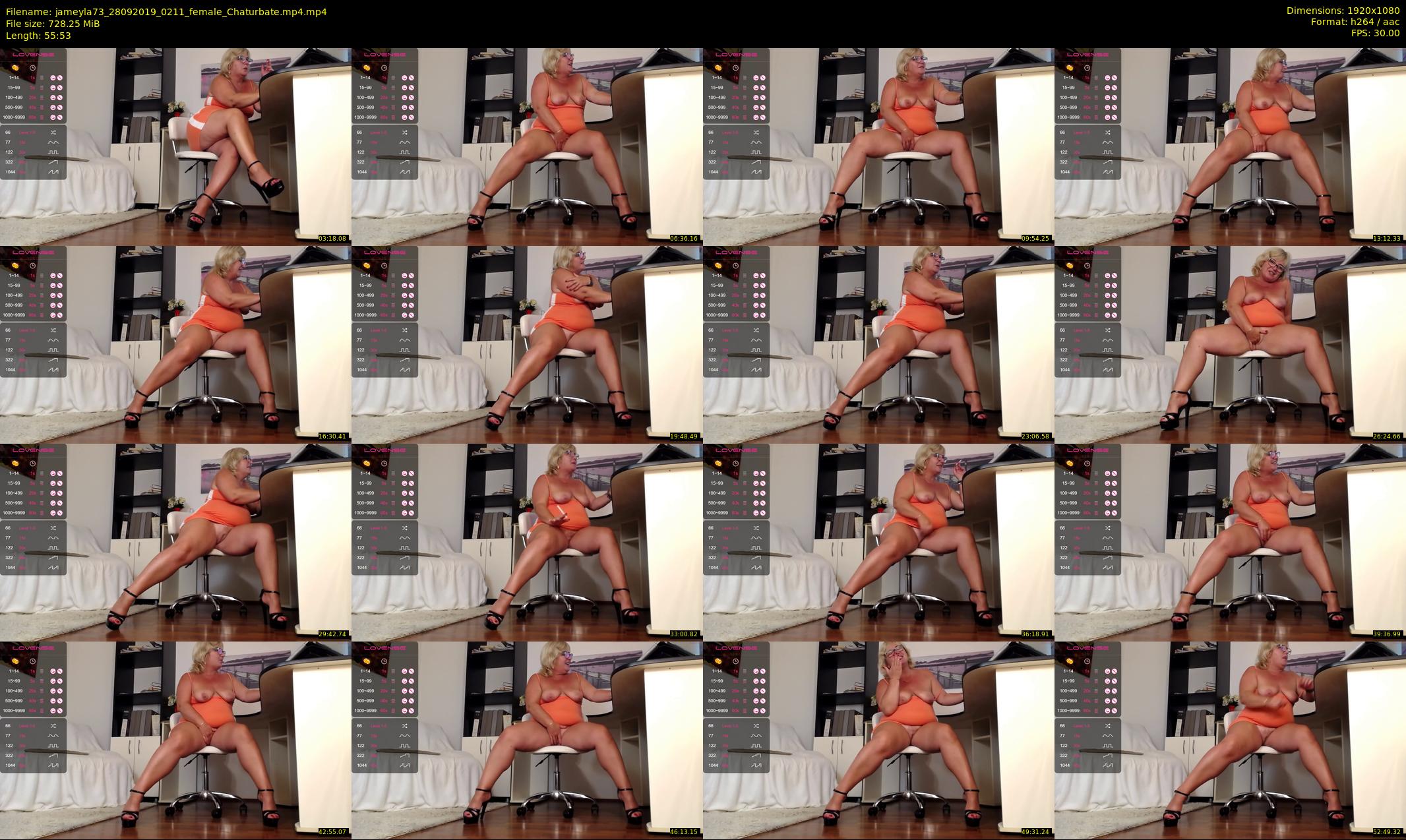 jameyla73 — 56 minute Chaturbate female cam show recording, 1080p, Sep 28, 2019