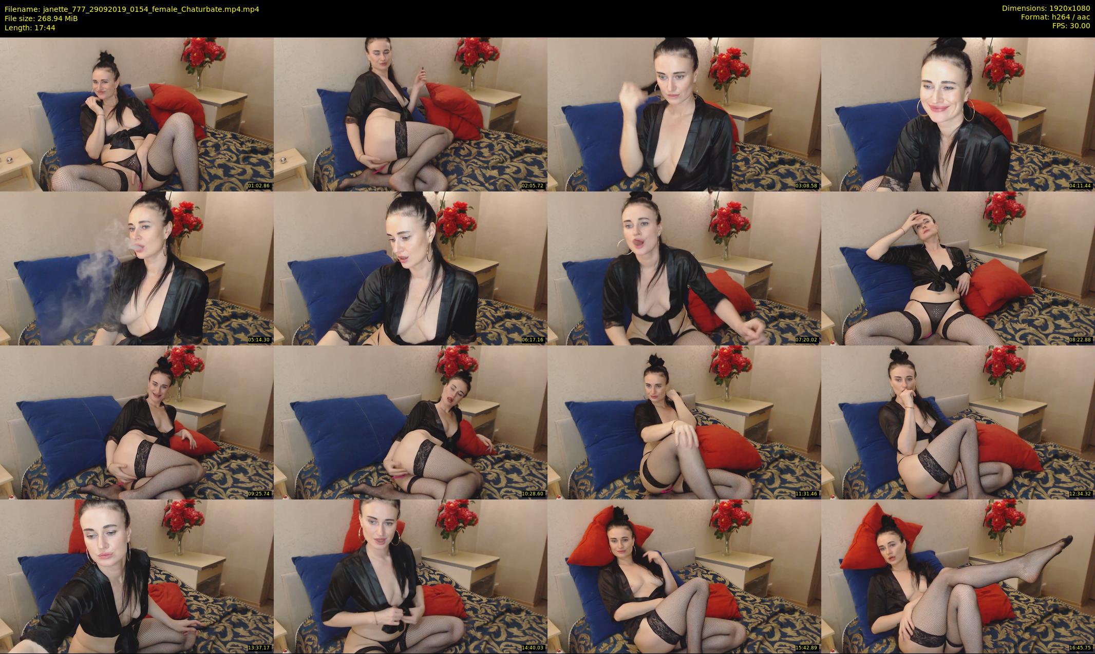 janette_777 — 18 minute Chaturbate female cam show recording, 1080p, Sep 29, 2019