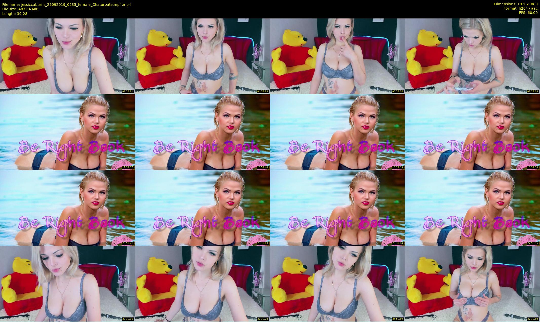 jessiccaburns — 40 minute Chaturbate female cam show recording, 1080p, Sep 29, 2019