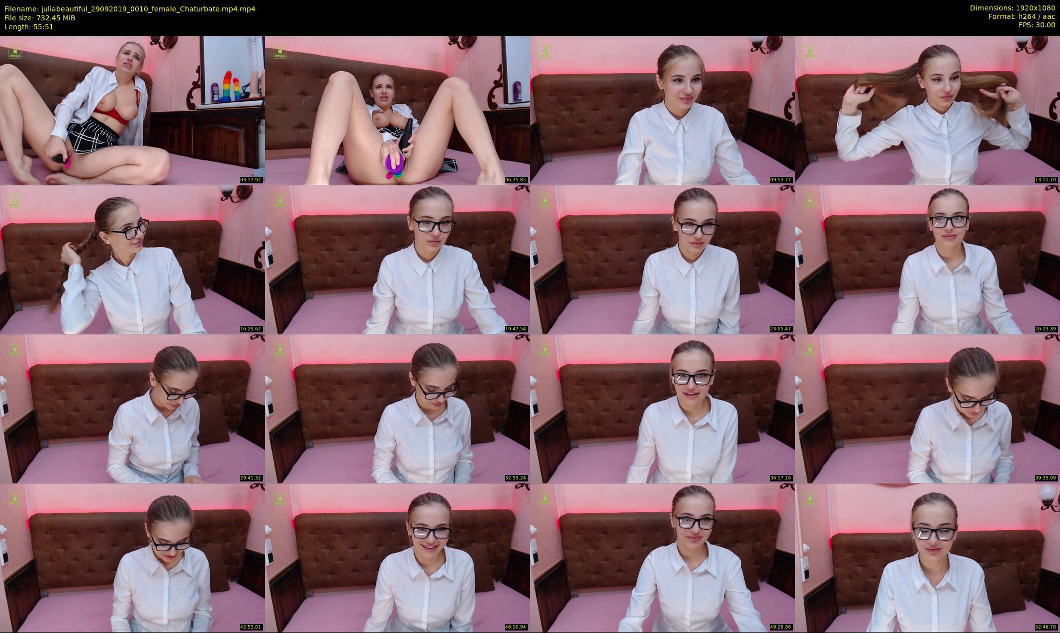 juliabeautiful — 56 minute Chaturbate female cam show recording, 1080p, Sep 29, 2019