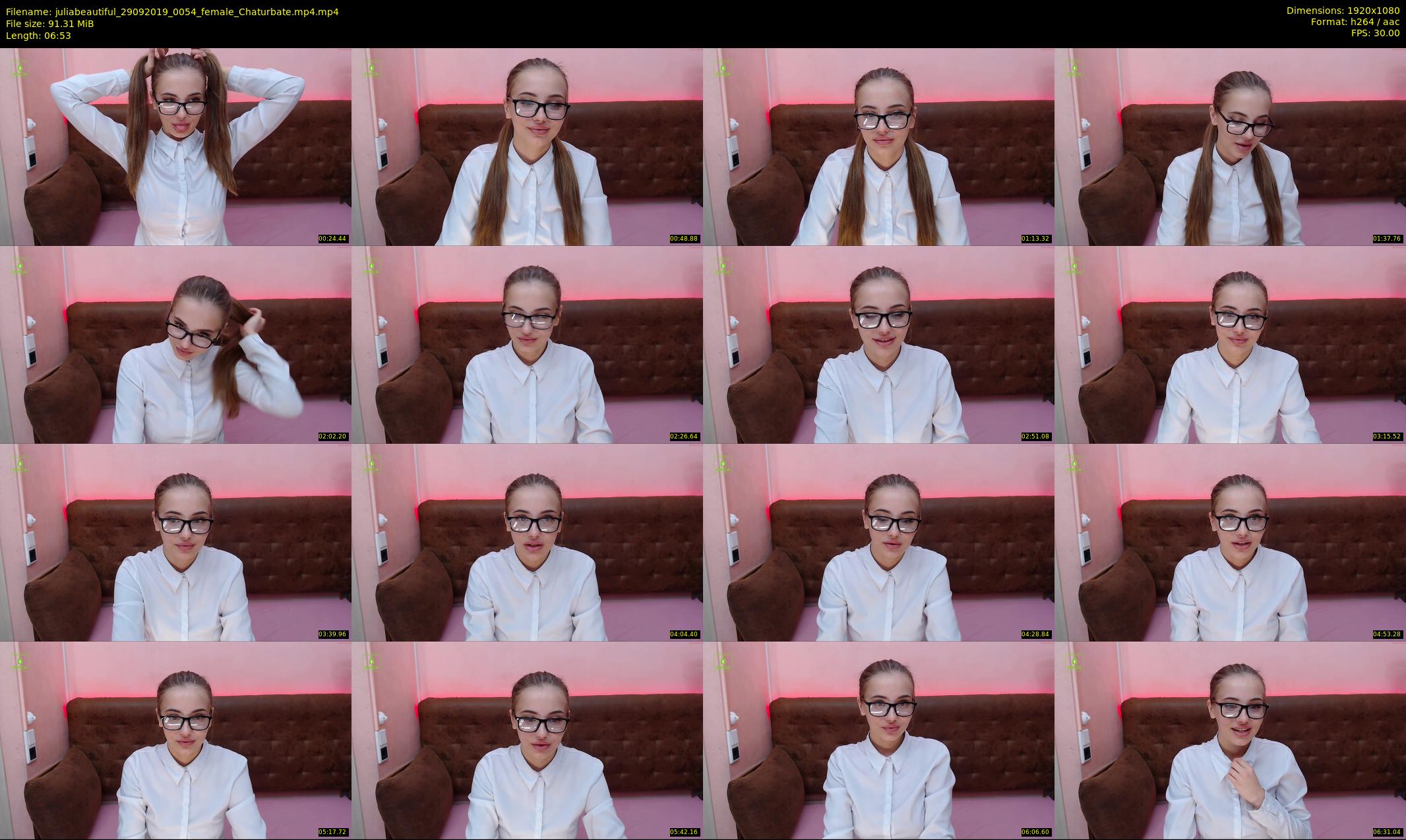 juliabeautiful — 7 minute Chaturbate female cam show recording, 1080p, Sep 29, 2019