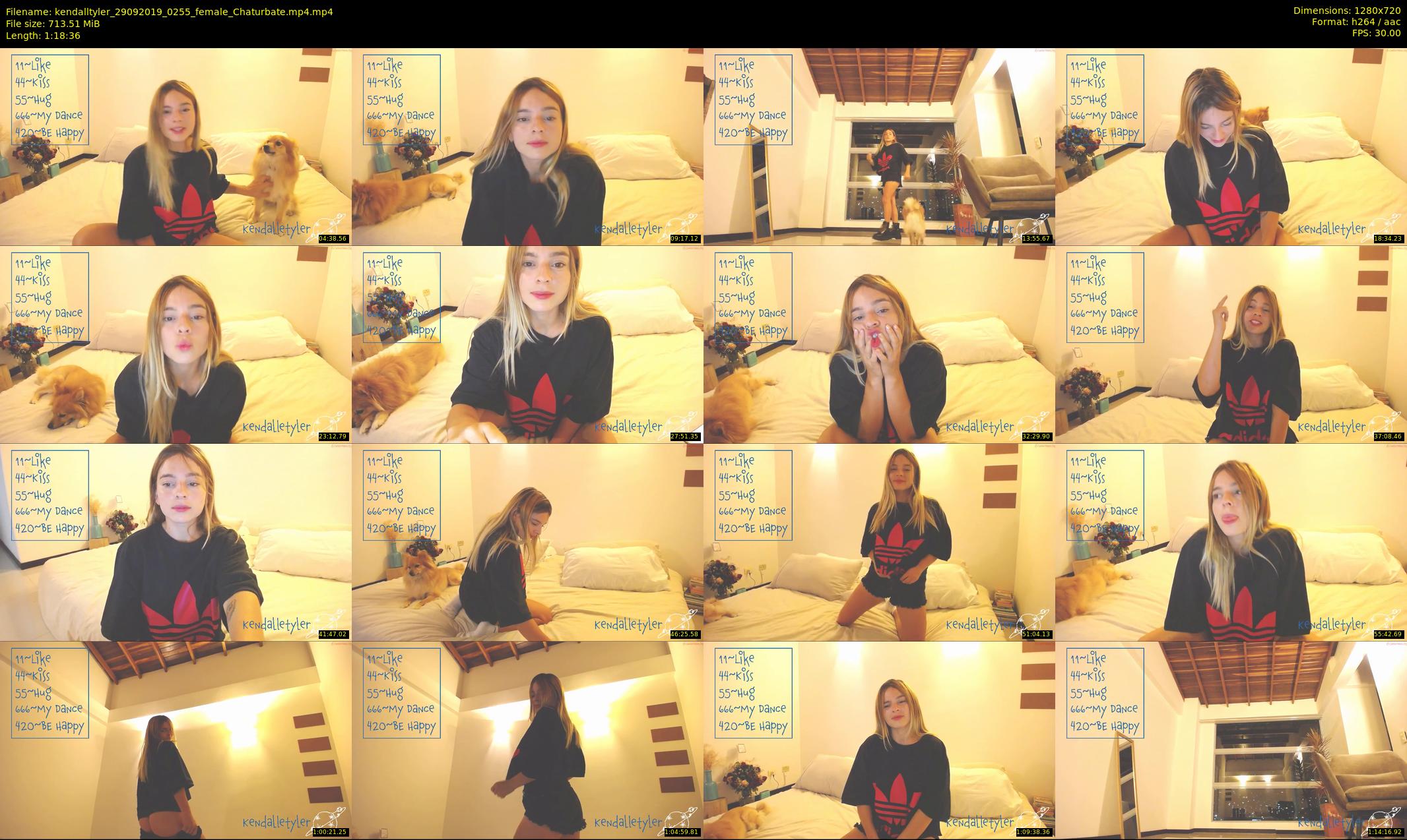 kendalltyler — 79 minute Chaturbate female cam show recording, 720p, Sep 29, 2019
