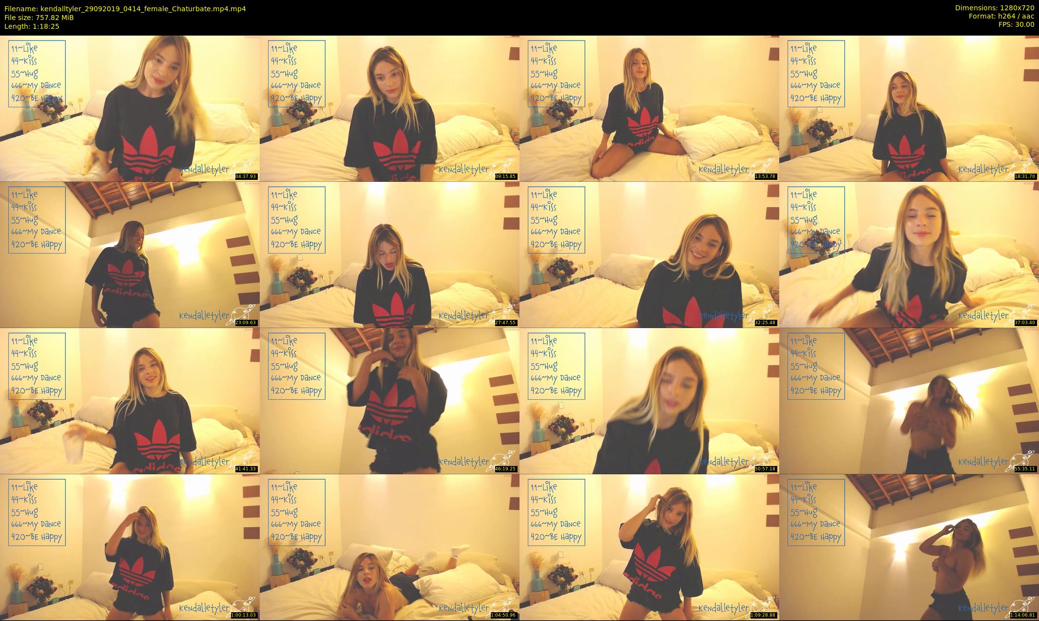 kendalltyler — 79 minute Chaturbate female cam show recording, 720p, Sep 29, 2019
