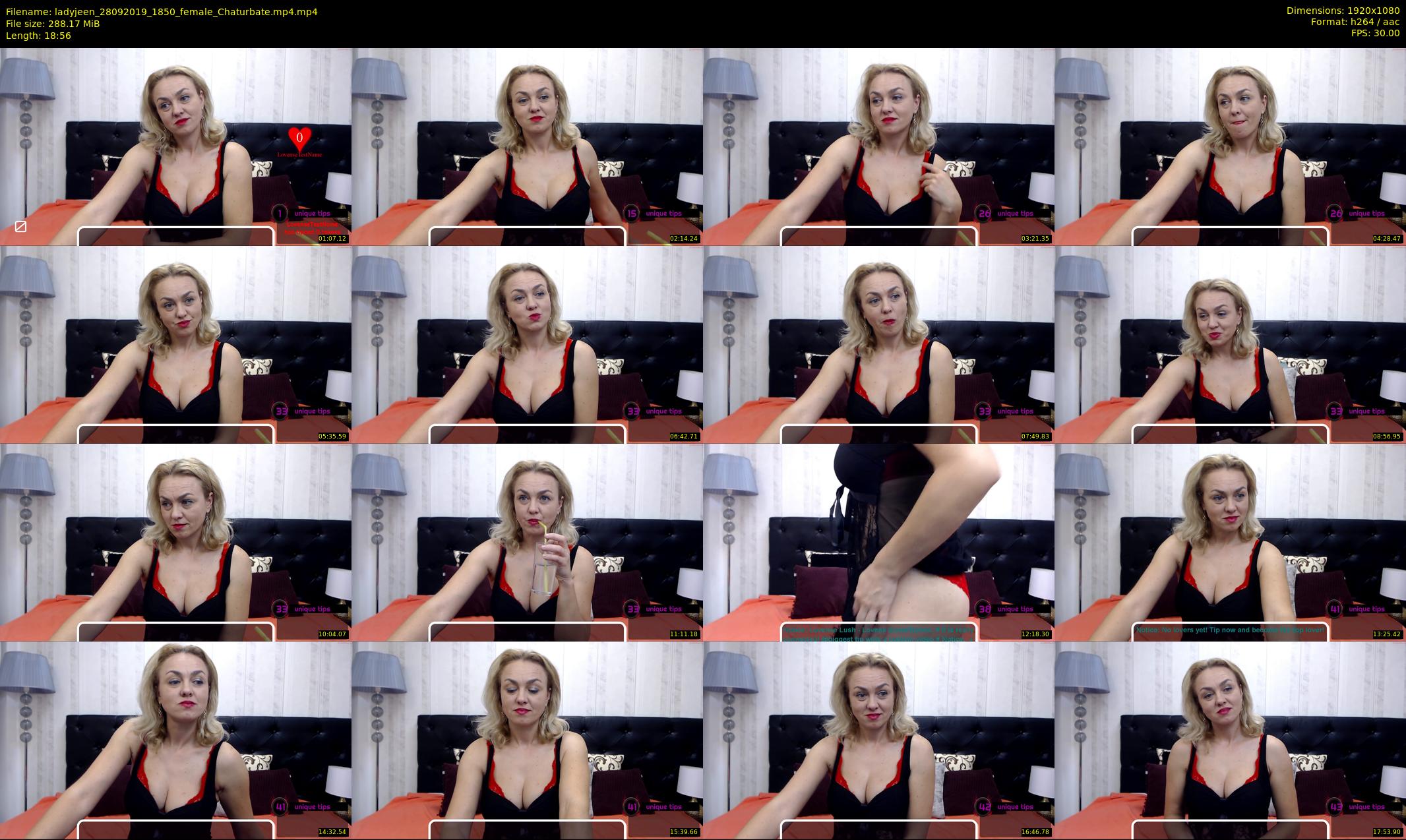 ladyjeen — 19 minute Chaturbate female cam show recording, 1080p, Sep 28, 2019