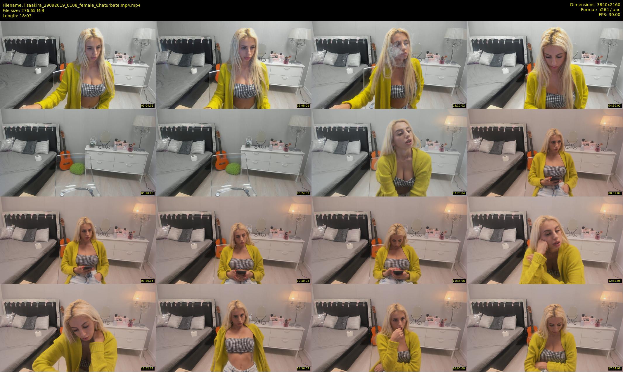 lisaakira — 19 minute Chaturbate female cam show recording, 4K, Sep 29, 2019