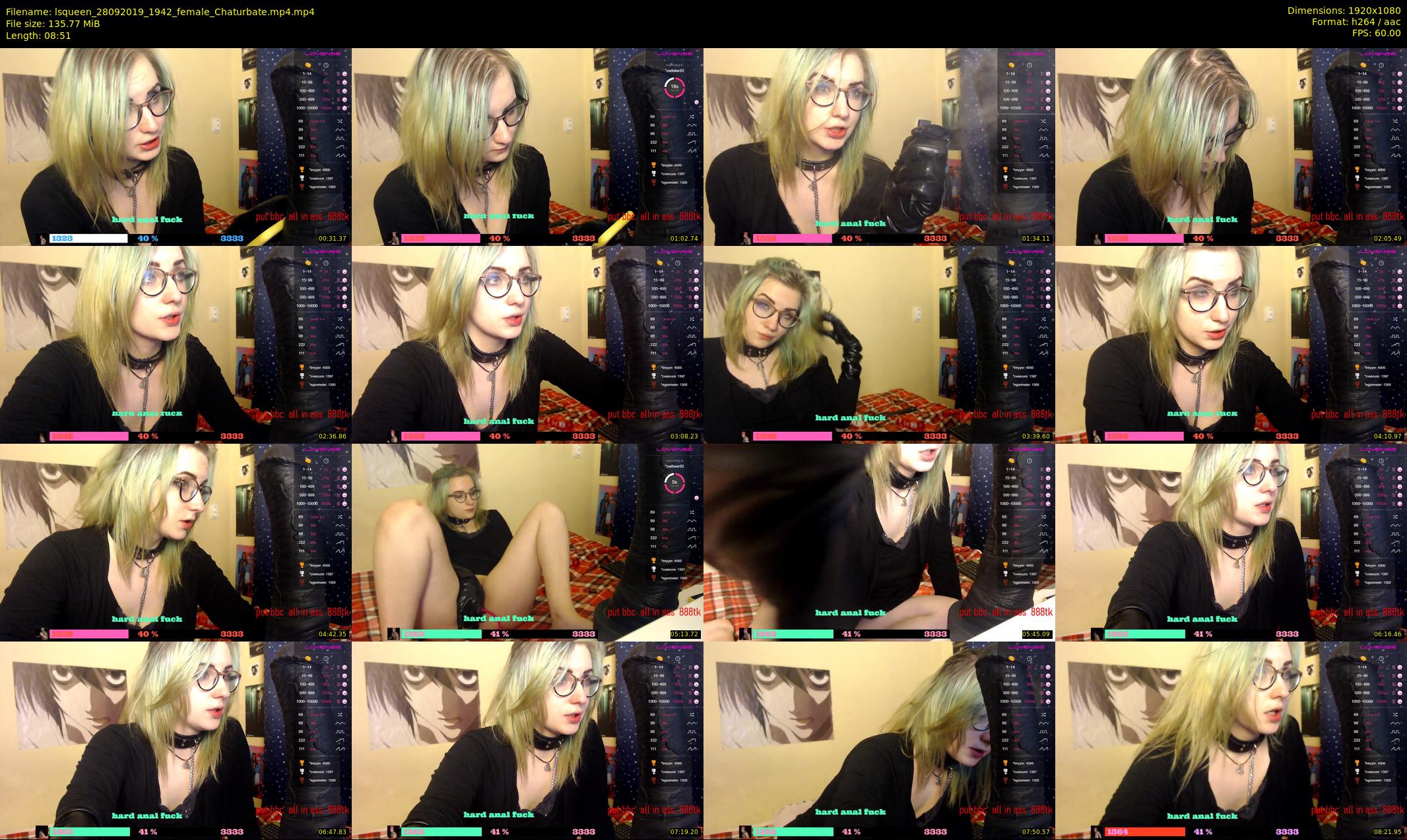 lsqueen — 9 minute Chaturbate female cam show recording, 1080p, Sep 28, 2019