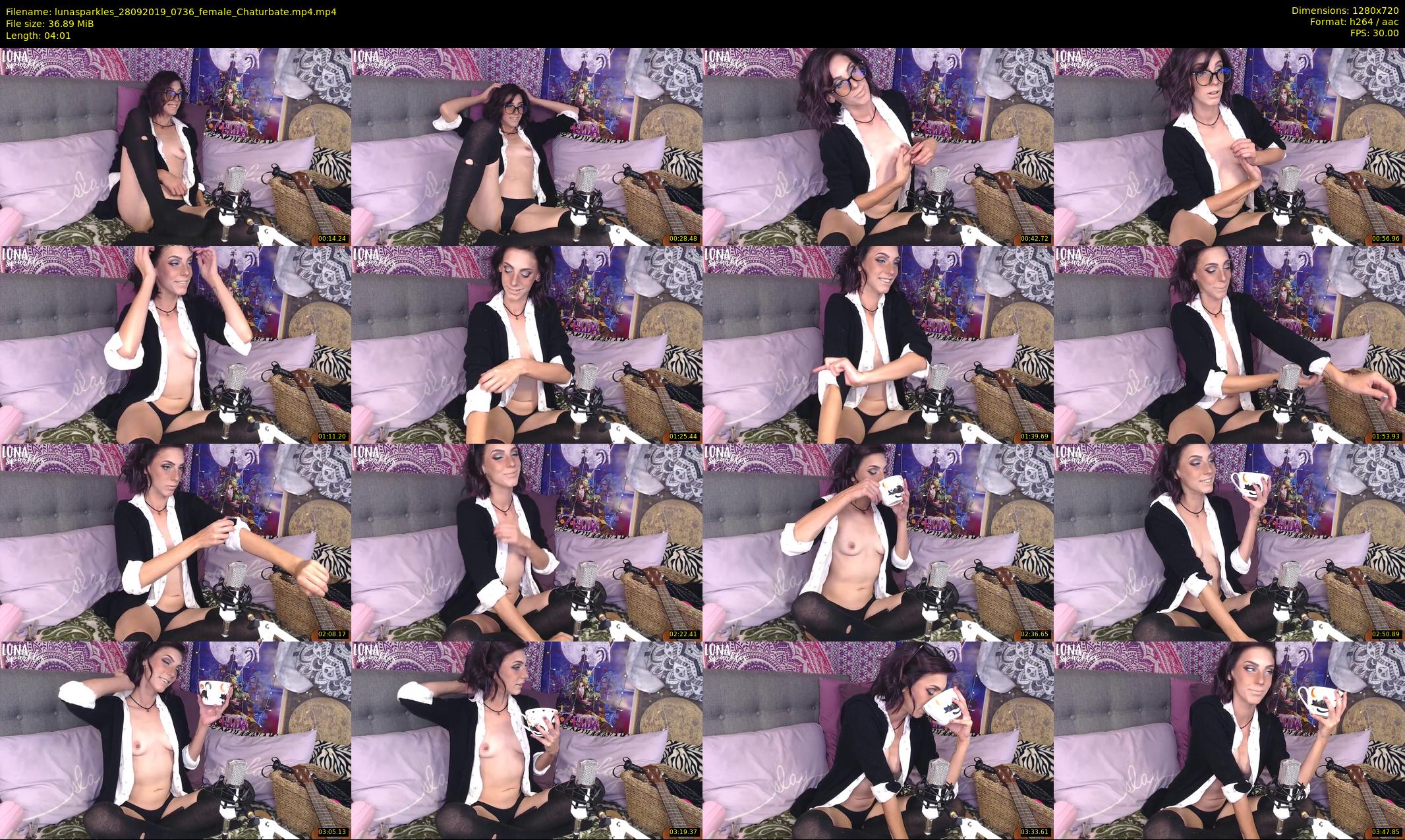 lunasparkles — 5 minute Chaturbate female cam show recording, 720p, Sep 28, 2019