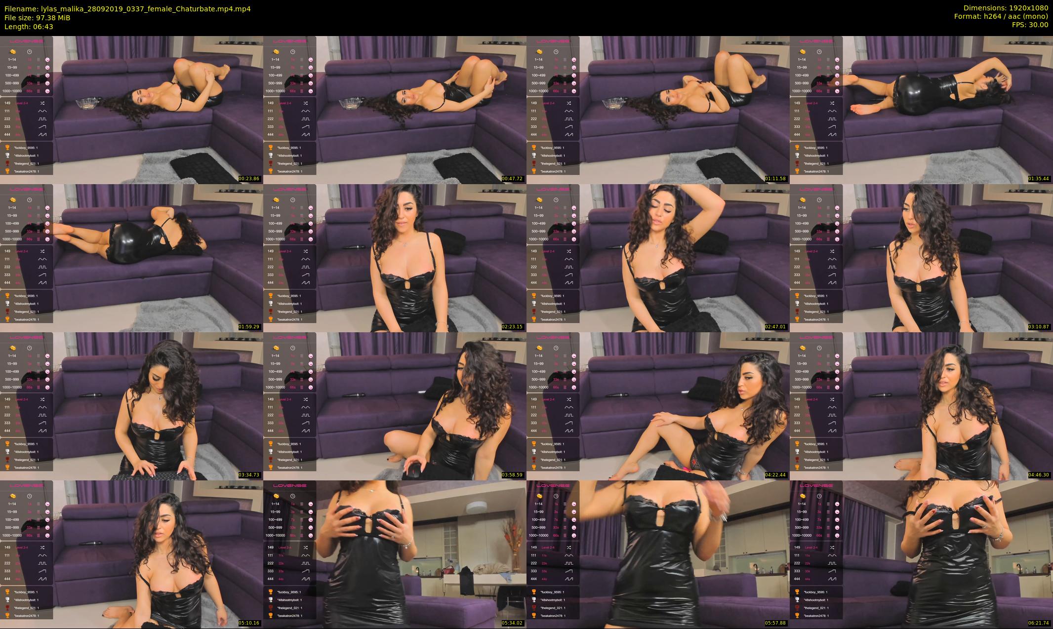 lylas_malika — 7 minute Chaturbate female cam show recording, 1080p, Sep 28, 2019