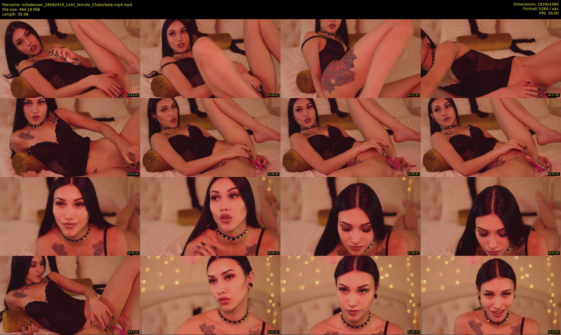 miladenver — 36 minute Chaturbate female cam show recording, 1080p, Sep 28, 2019
