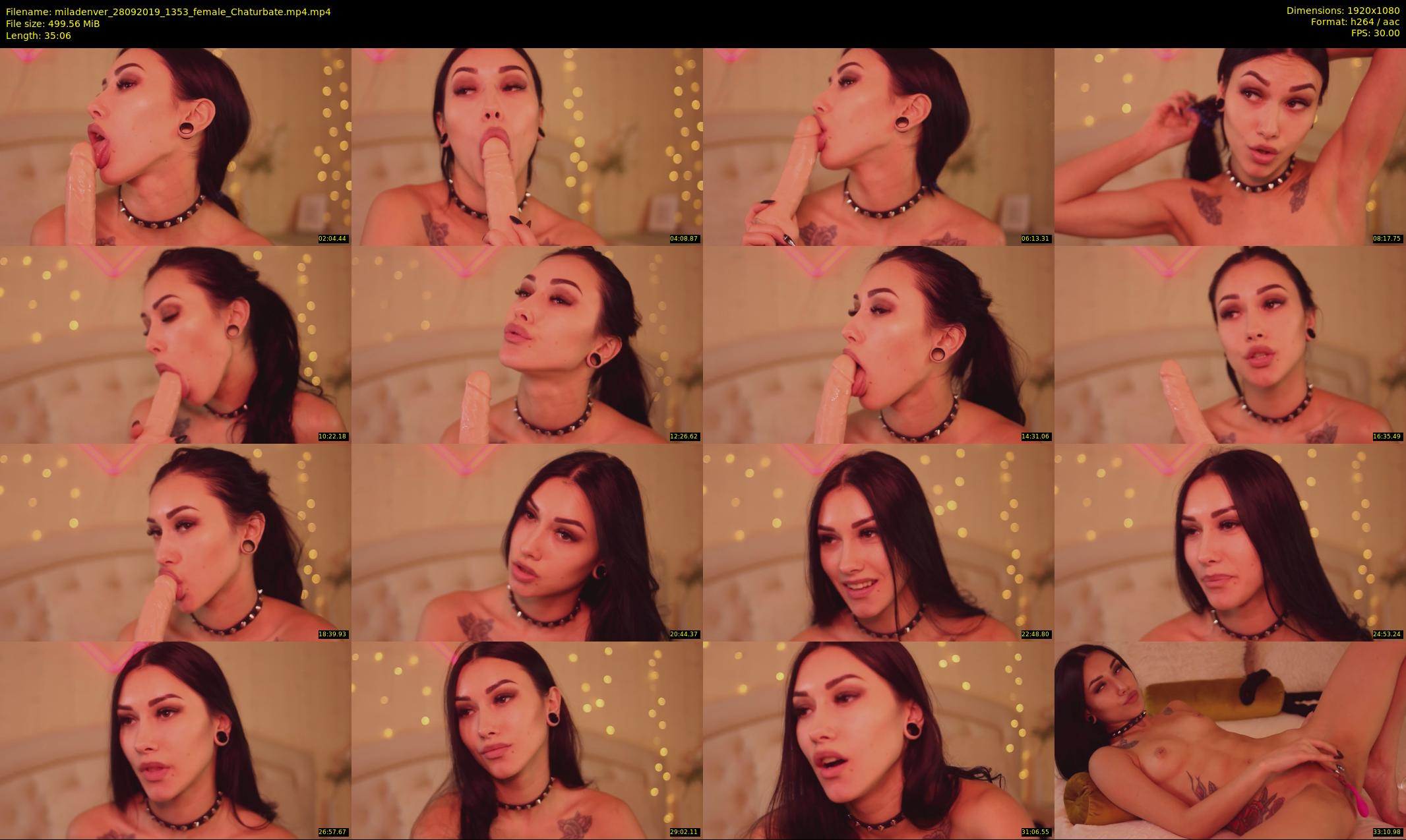 miladenver — 36 minute Chaturbate female cam show recording, 1080p, Sep 28, 2019