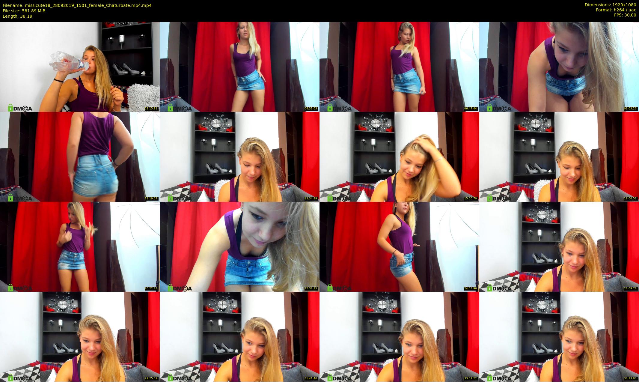 missicute18 — 39 minute Chaturbate female cam show recording, 1080p, Sep 28, 2019